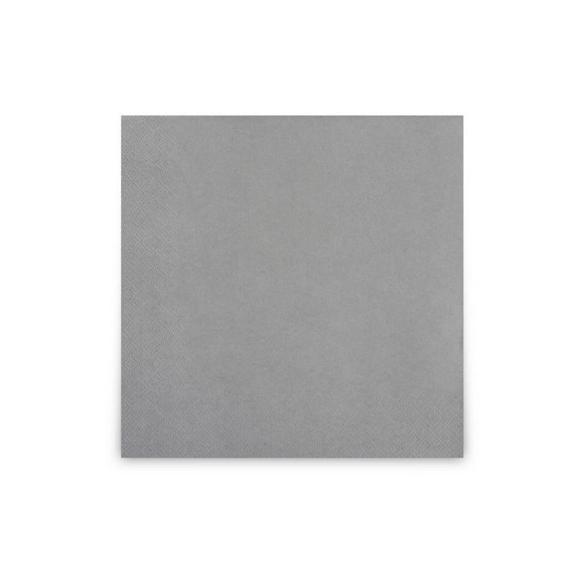 Plock Servietten 40x40 cm, 3-lagig 40x40 cm (BxL); grau; 1000 Stück / Pack