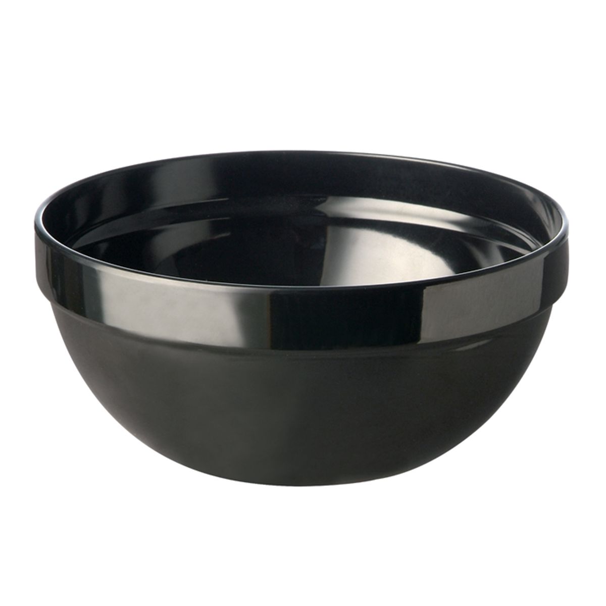 APS Schale FRIENDLY, aus recyceltem Kunststoff (PET), rund 2500 ml, 23x23x23x10.5 cm (LxBxØxH); schwarz
