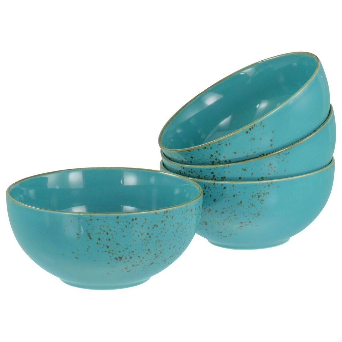CreaTable Nature Collection - Buddha Bowl 4-tlg 900 ml, 17.5x8.5 cm (ØxH); petrol; rund; 4 Stück / Pack