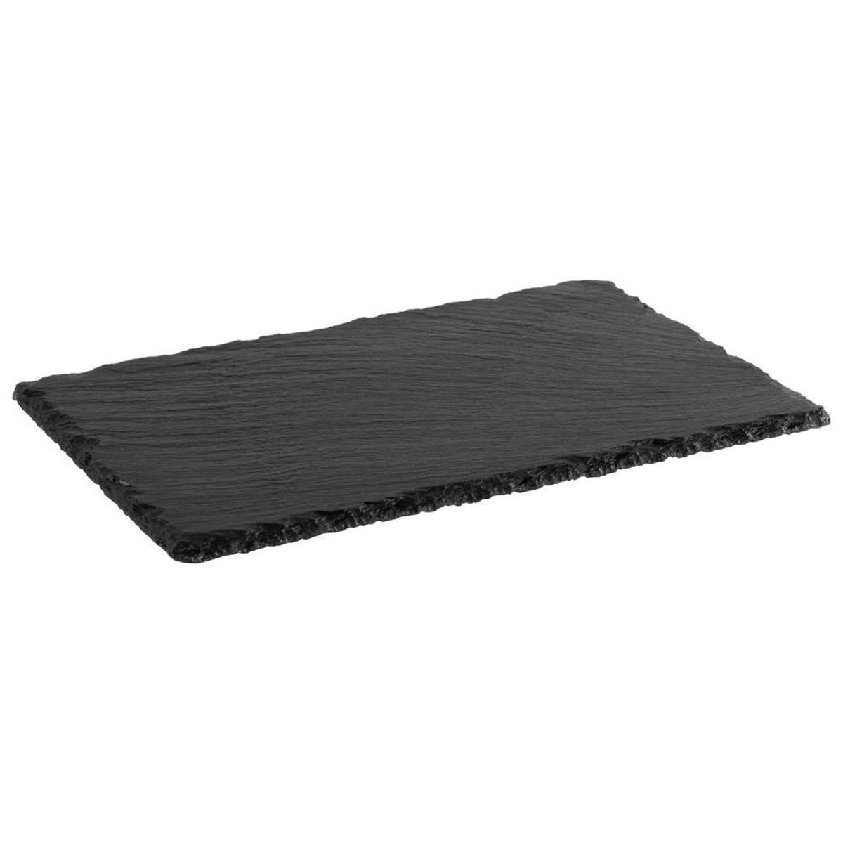 APS GN 2/4 Naturschieferplatte MORRA; GN 1/4, 26.5x16.2x0.7 cm (LxBxH); schwarz; rechteckig