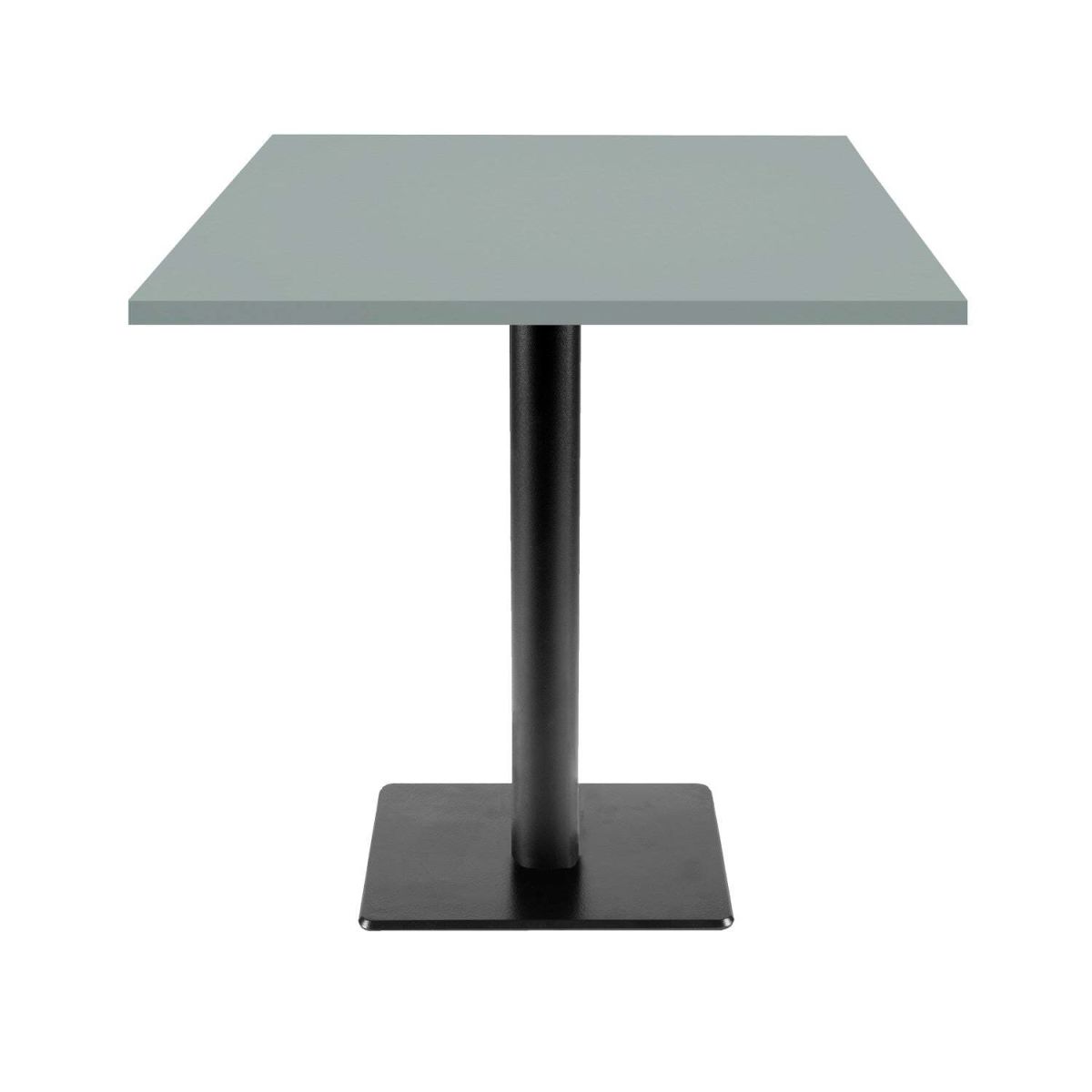 Tavolo Milano-T quadrato - laminato legno & tinta unita RestooTab; 70x70x75 cm (LxLxH); grigio; quadrata