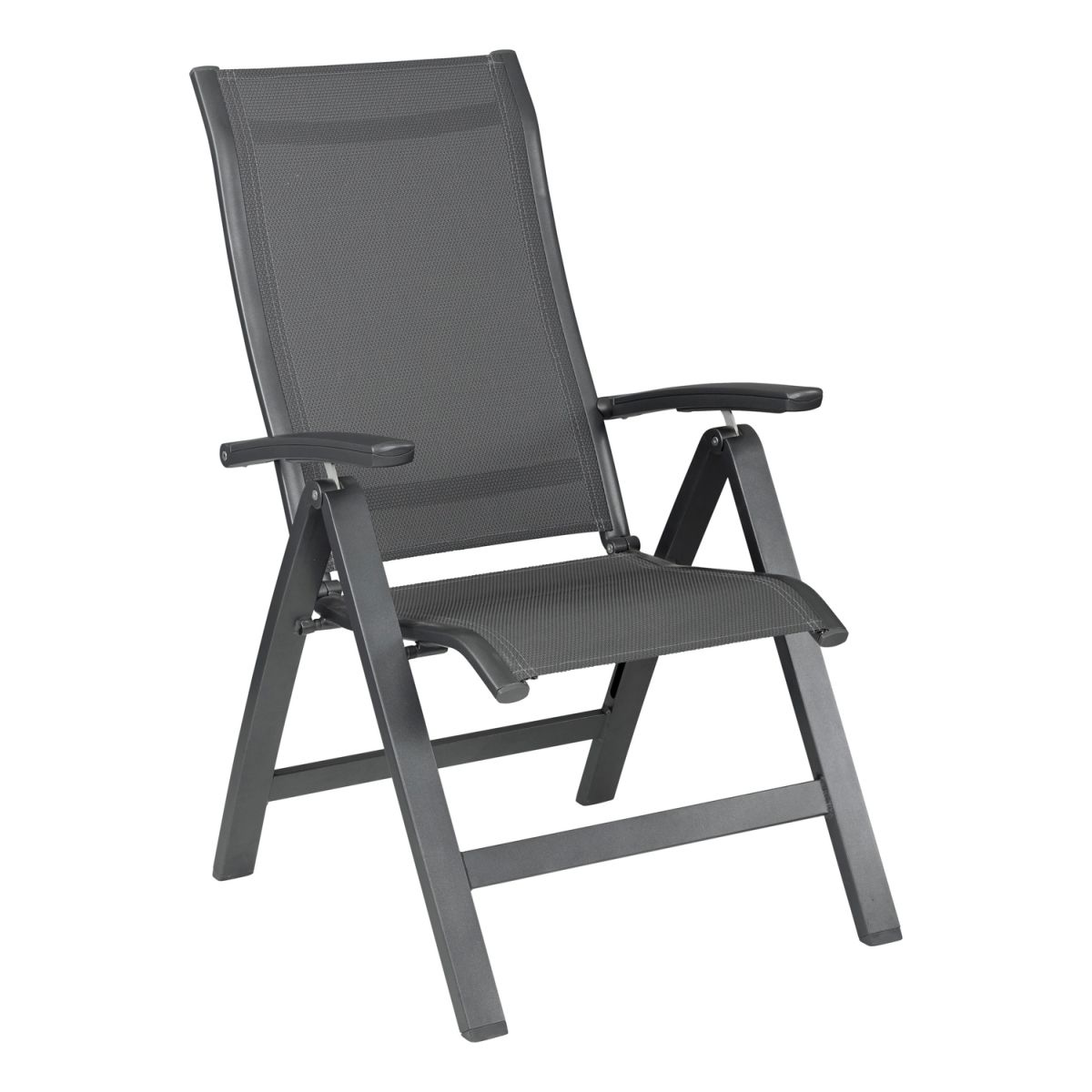 KETTLER Multipositionssessel ALTURA Curve; 62x70x110 cm (BxTxH); anthrazit; Gestell anthrazit