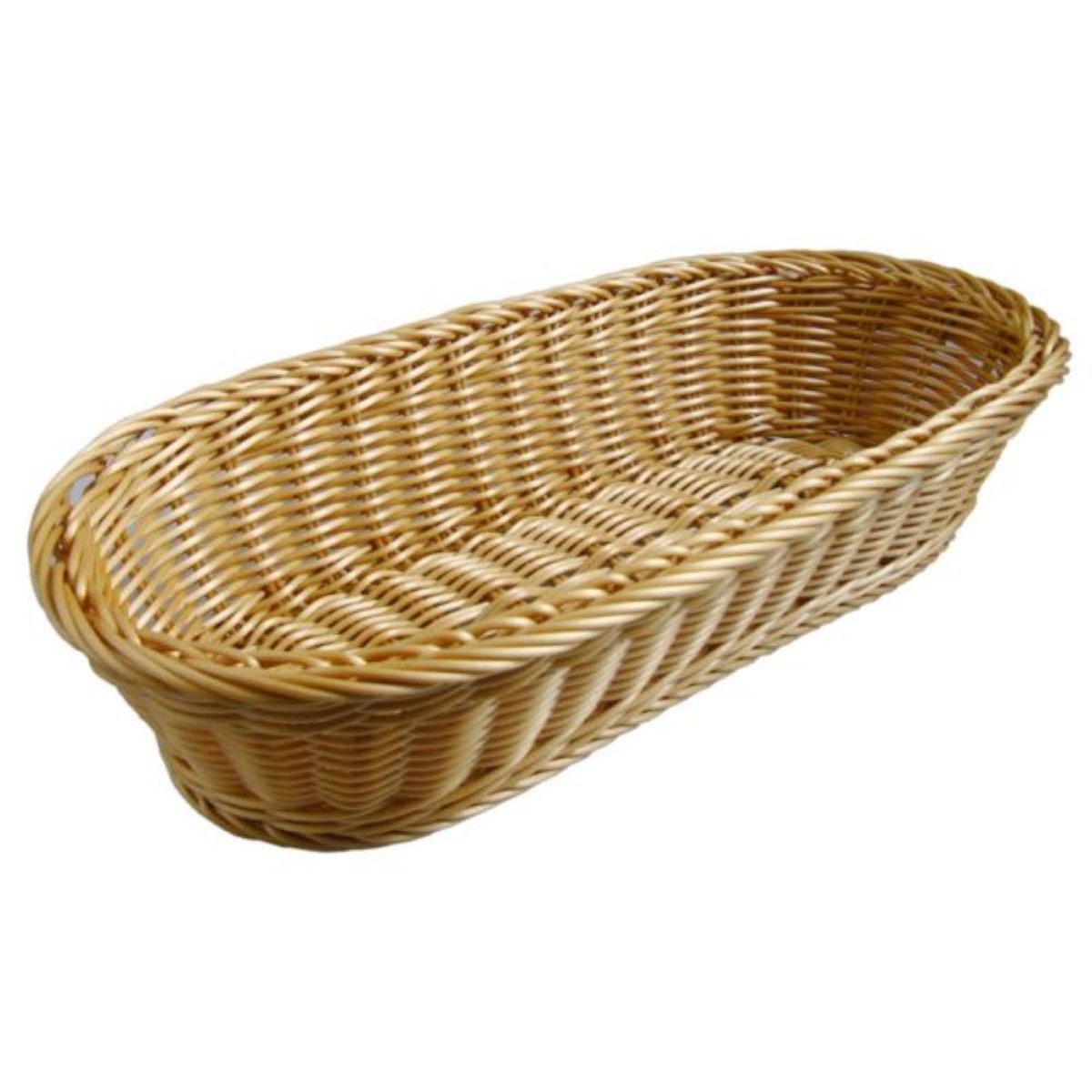 Stalgast Brotkorb länglich, beige, 380x165 mm (BxT) 38x8 cm (BxH); braun; oval