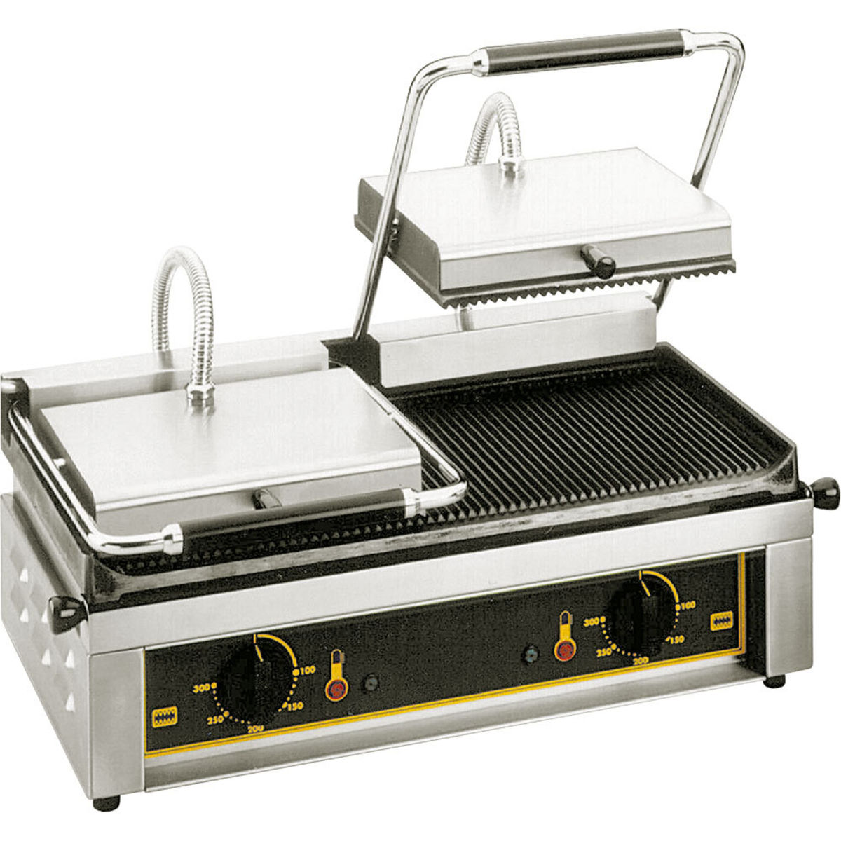 Roller Grill Kontaktgrill doppelt, 2x 2 kW 60x38.5x22 cm (BxTxH); silber