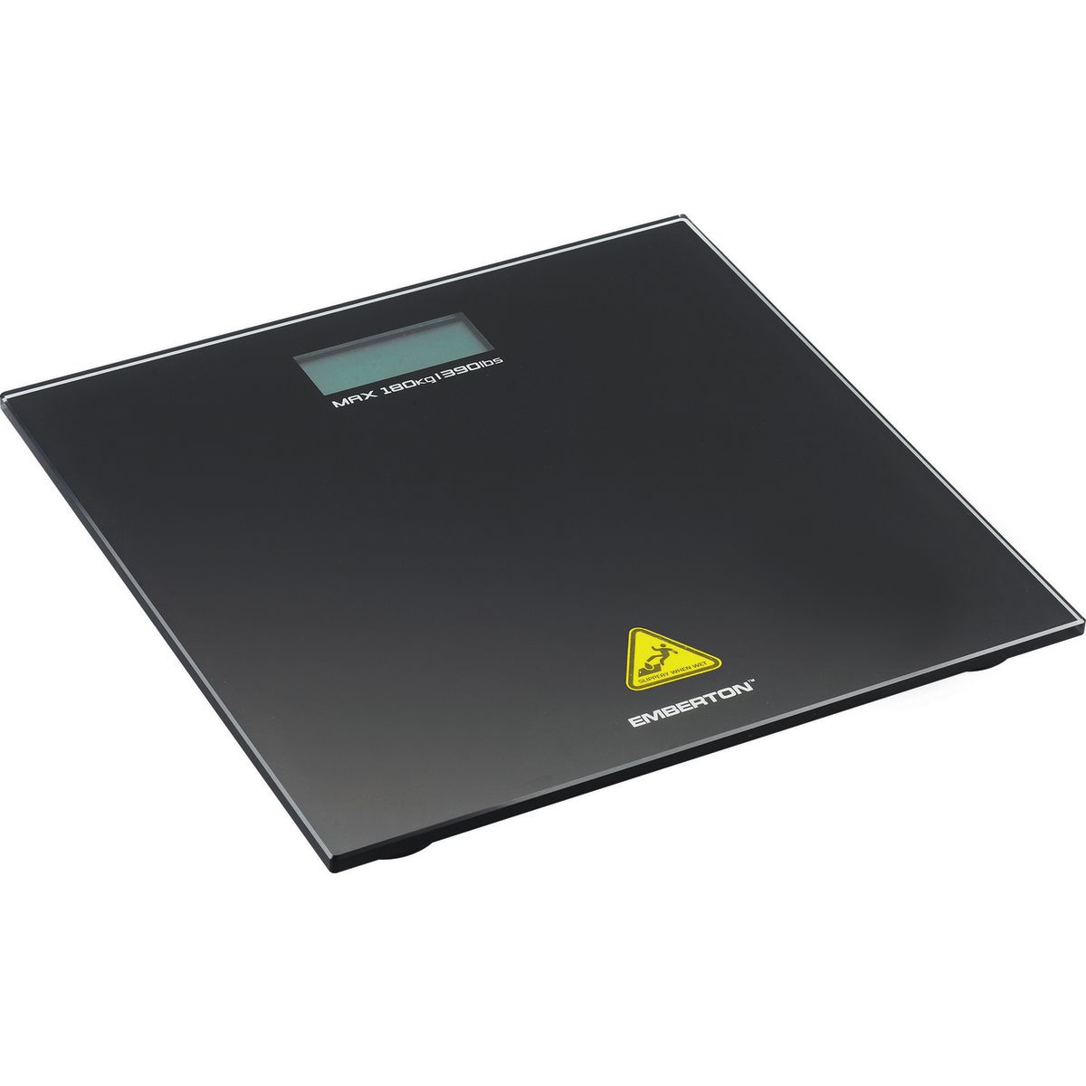 Emberton Digitale Personenwaage Ashton 30x30x2.4 cm (LxBxH); schwarz; 6 Stück / Pack