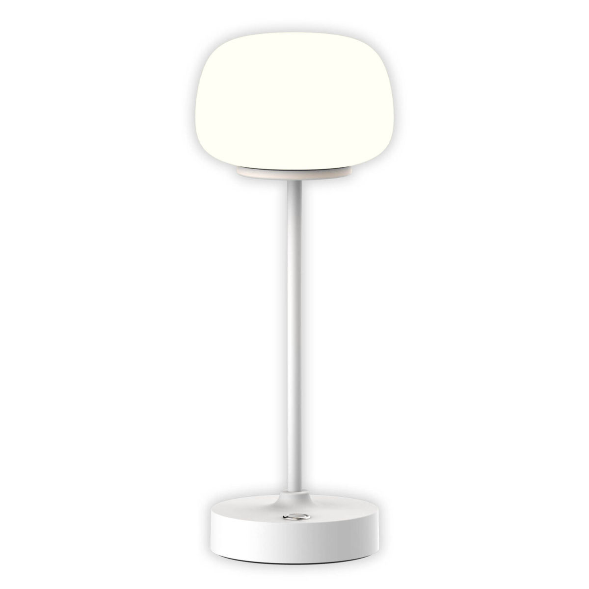 NÄVE Leuchten LED Akku-/ Tischleuchte PINA 10.5x10.5x10.5x30 cm (LxBxØxH); weiß; Gestell weiß