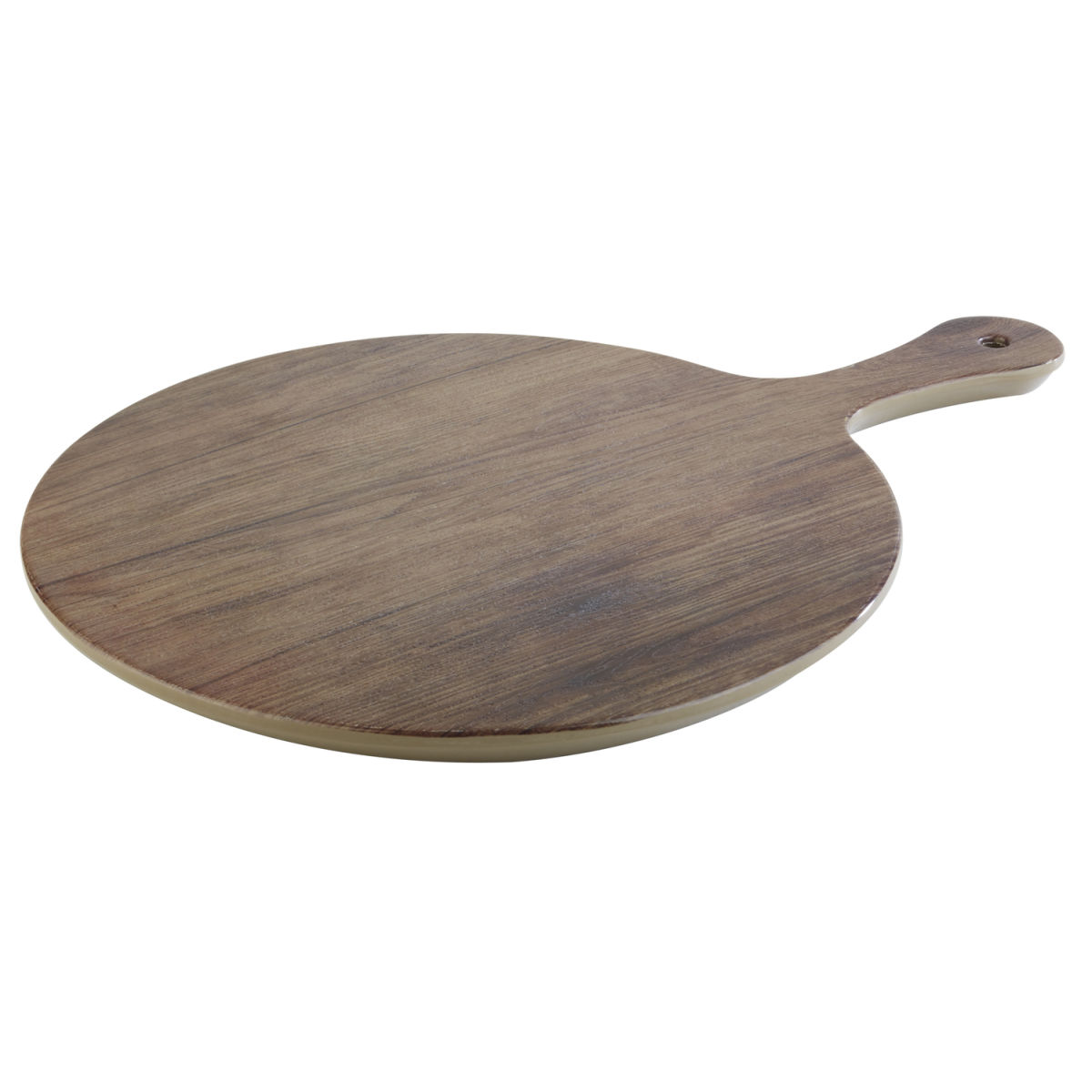 APS Tablett OAK, Melamin, rund 42x30x30x1.5 cm (LxBxØxH); braun; rund