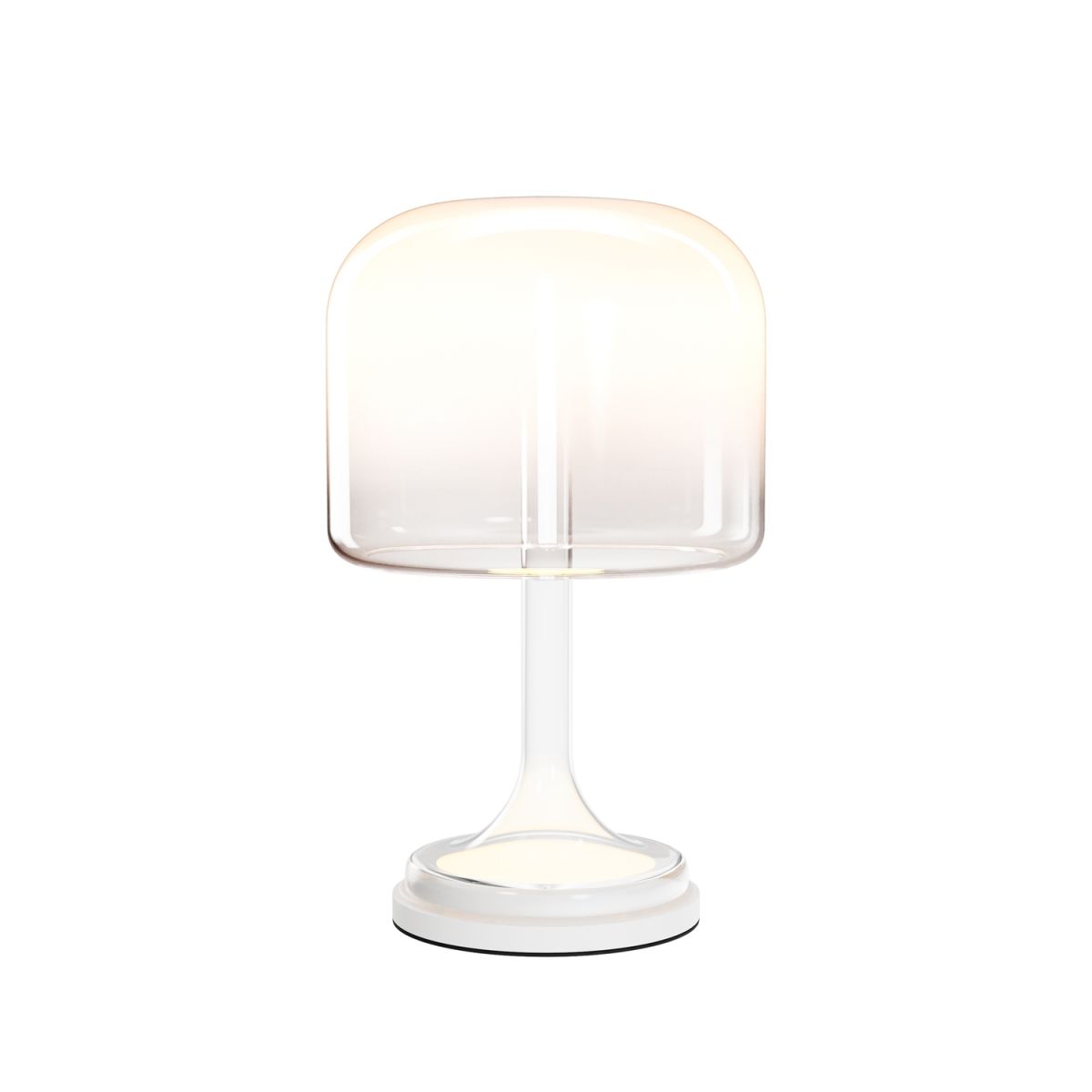 Maytoni Maytoni Tischleuchte Spirito Gold, aus Metall und Glas, LED, 820lm, 3000K; 26x26x26x42 cm (LxBxØxH); weiß; Gestell weiß