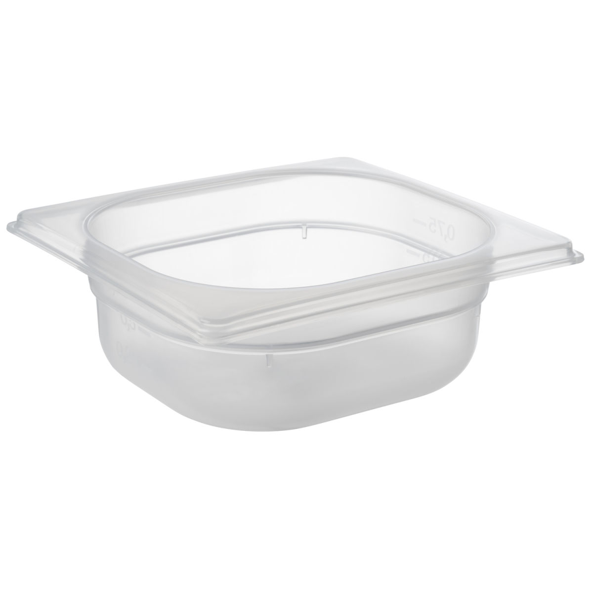 APS GN 1/6 Behälter, Polypropylen GN 1/6, 1 l, 17.6x16.2x6.5 cm (LxBxT); transparent