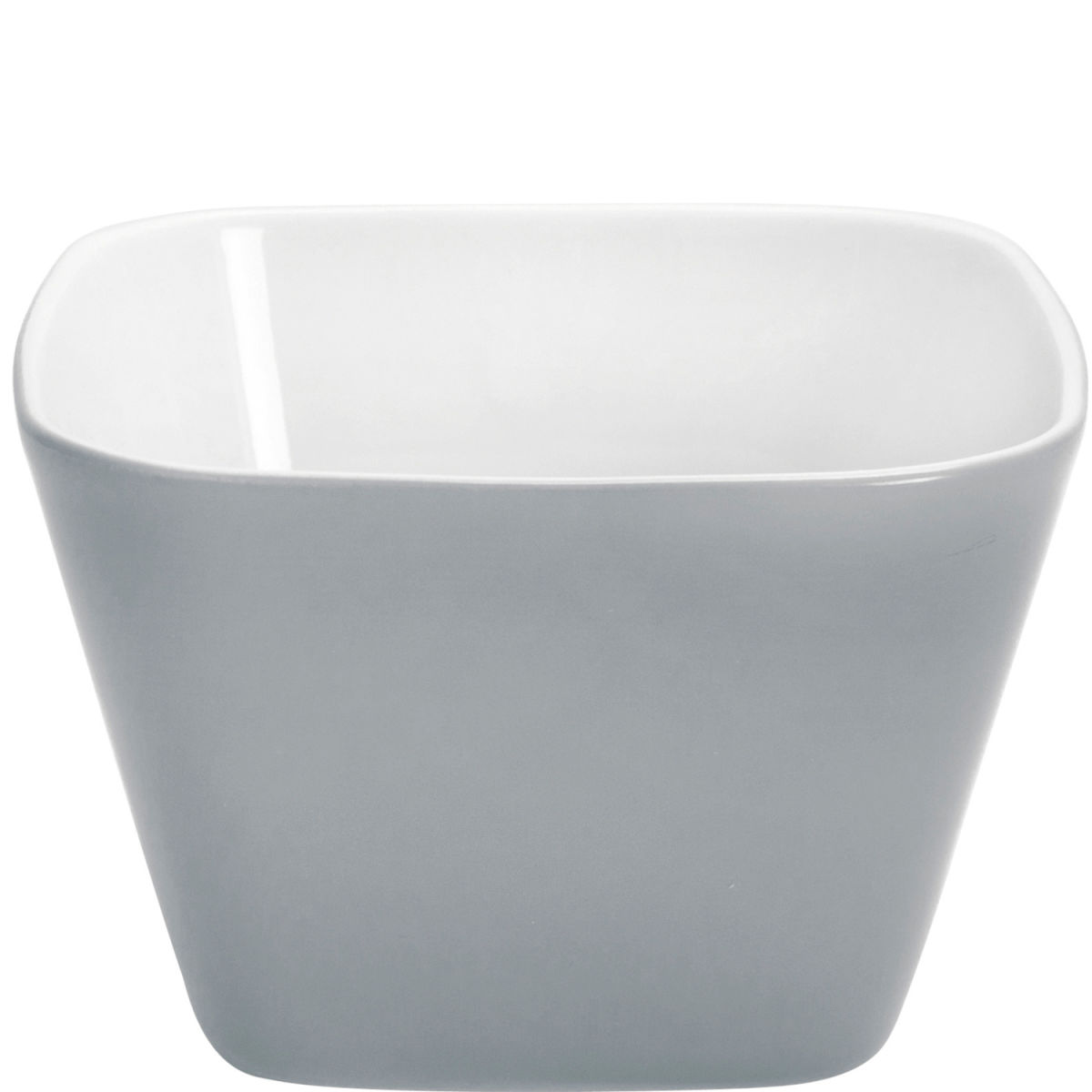 Kahla kleine Schale Pronto Colore eckig 230 ml, 8.7x8.7x10.4x5.7 cm (LxBxØxH); hellgrau; quadratisch