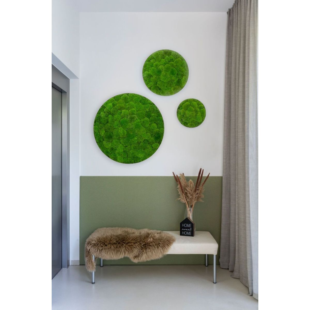 styleGREEN Kugelmoos-Ellipsoid 54cm 54 cm (Ø); grün