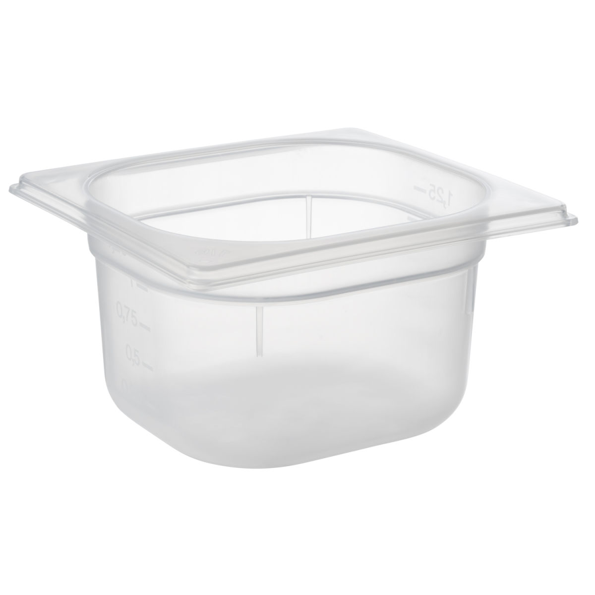 APS GN 1/6 Behälter, Polypropylen GN 1/6, 1.5 l, 17.6x16.2x10 cm (LxBxT); transparent