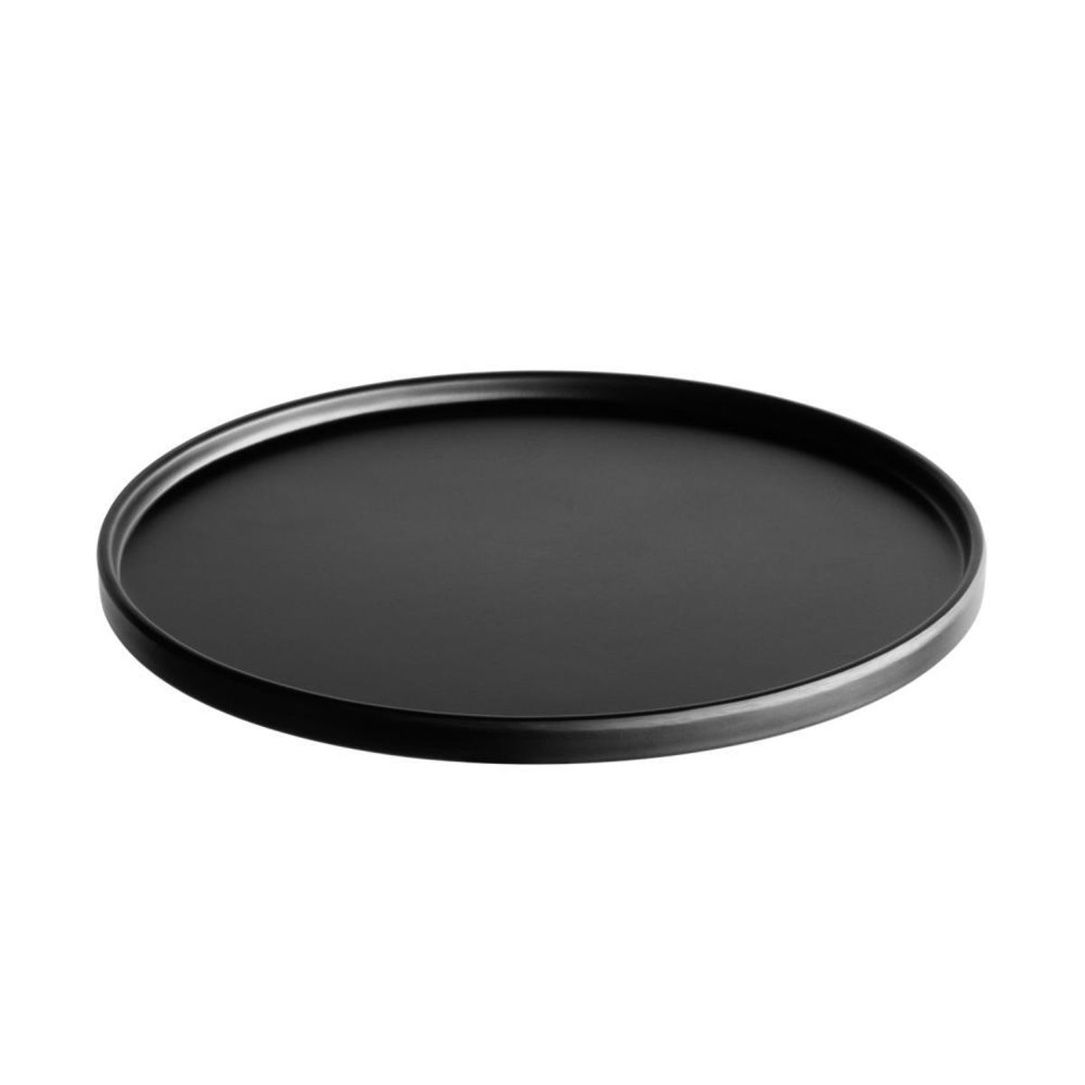 APS Untersetzer , Ø 16 cm, H: 1 cm , Melamin, schwarz , mit Antirutsch-Füßchen , (passend zu Getränke- , spender Nr. 10818) ,; 16x16 cm (LxB); schwarz; rund