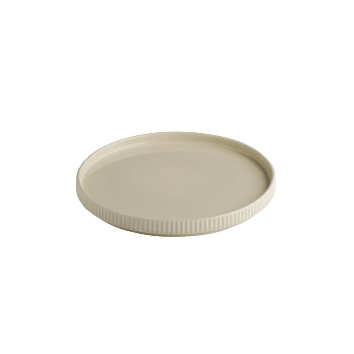 APS Teller -THE GRID-; 23x23x2.5 cm (LxBxH); beige; rund; 3 Stück / Pack