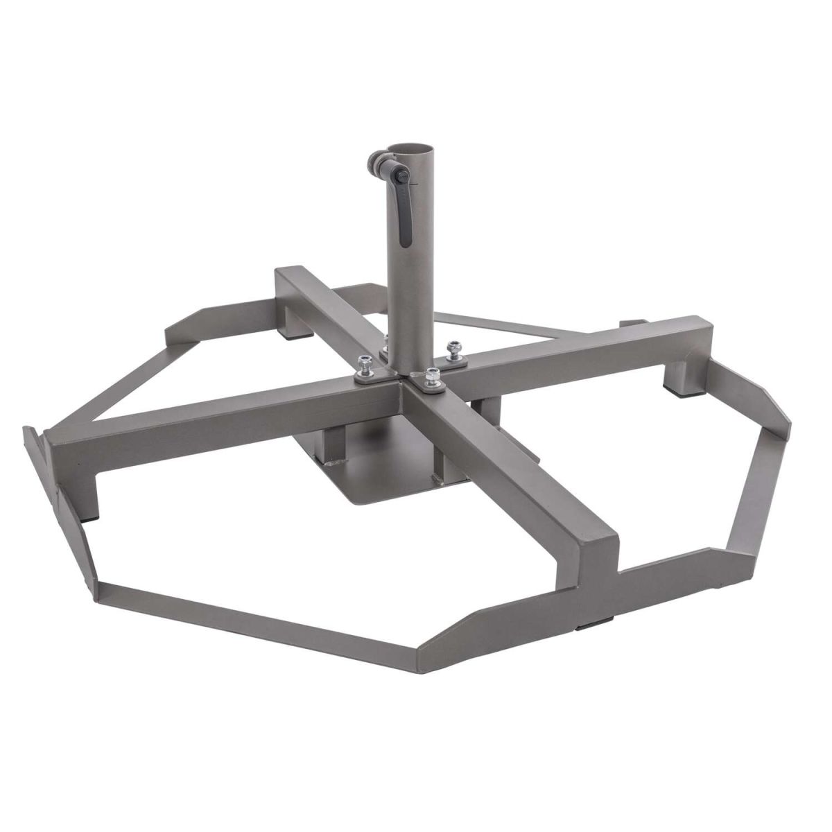 Doppler Verzinkter Rahmenständer f. Braumeister; 88x88x38 cm (LxBxH); greige