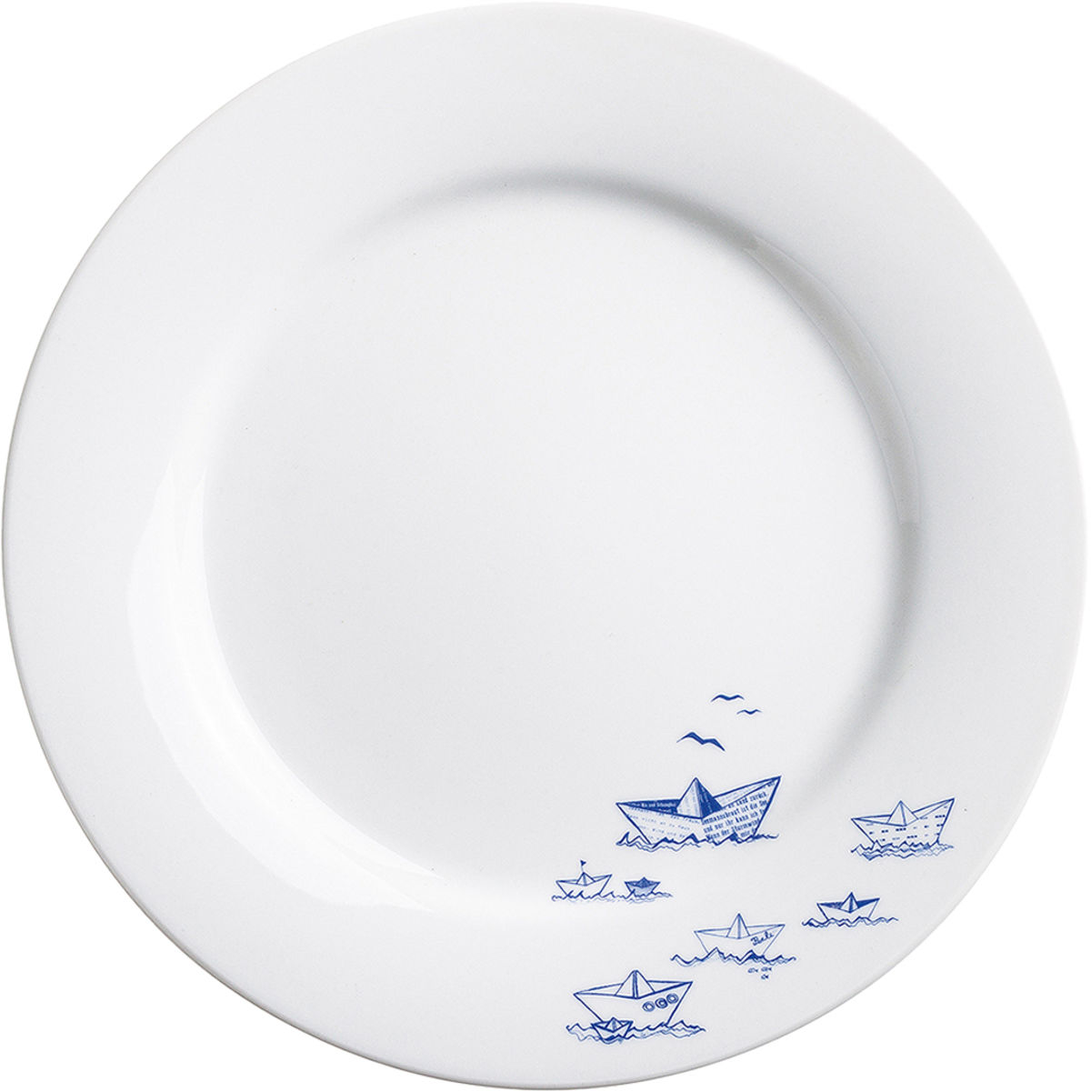 Kahla Speiseteller Ahoi Marie Schiffe 26.8x2.5 cm (ØxH); blau; rund; 6 Stück / Pack