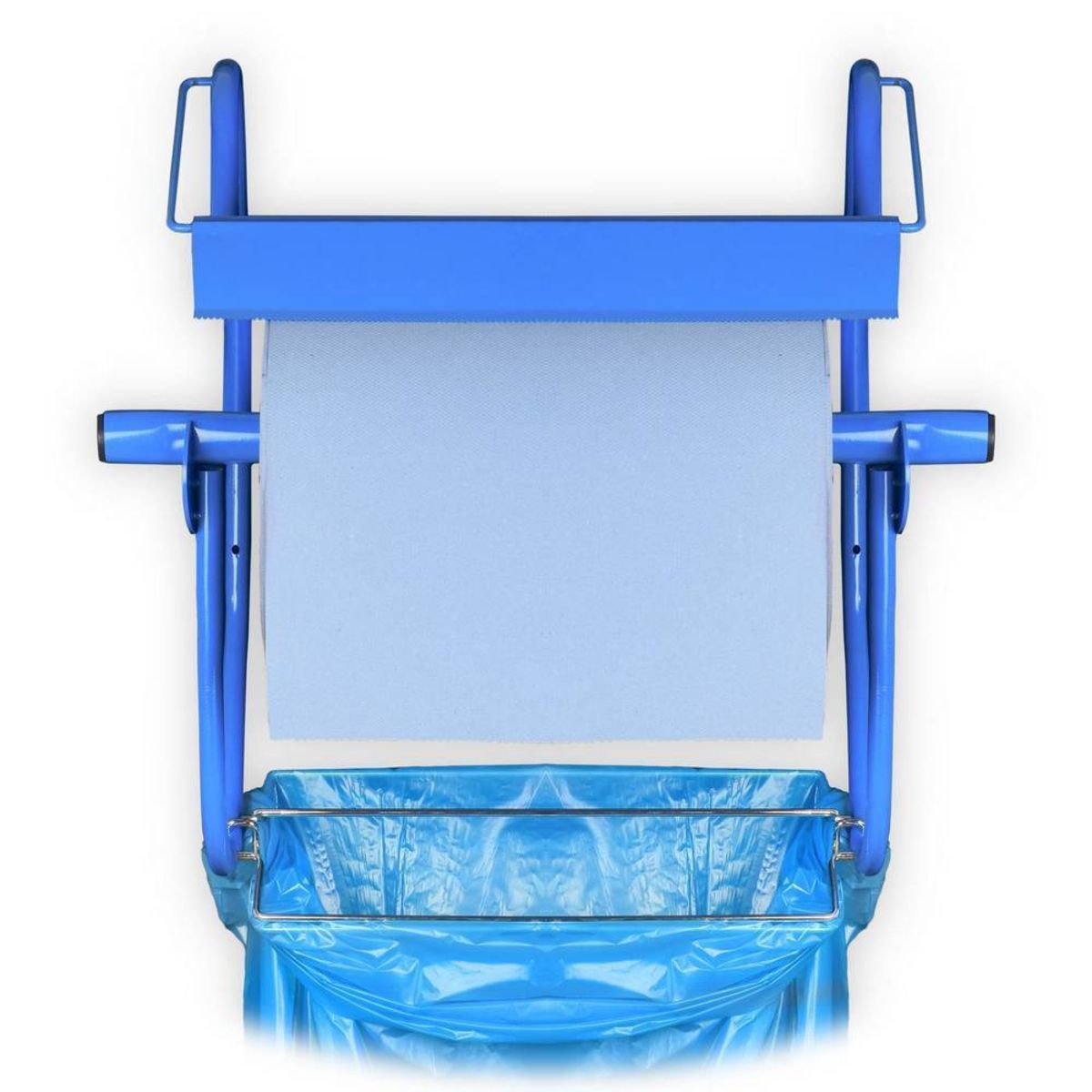 Plock Putzrollen-Spender, Wandhalter, Metall, 60 cm; 60x57.5x29 cm (BxHxT); blau