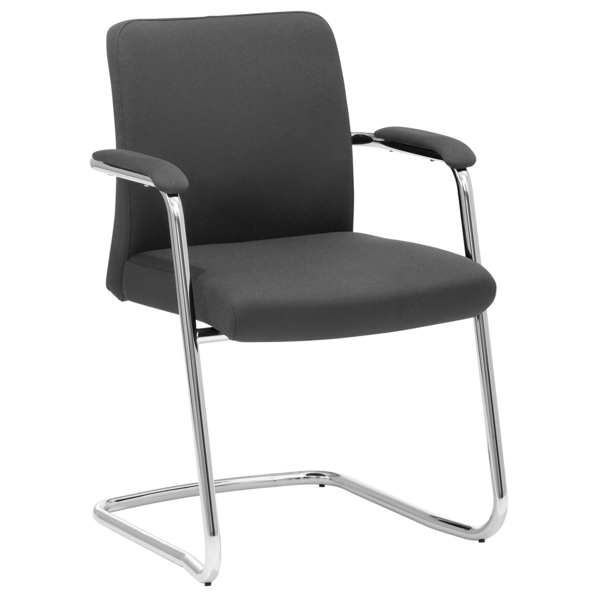 Mayer Sitzmöbel Konferenzstuhl Besucherstuhl Freischwinger 60.5x58x86 cm (BxTxH); Sitz graphit