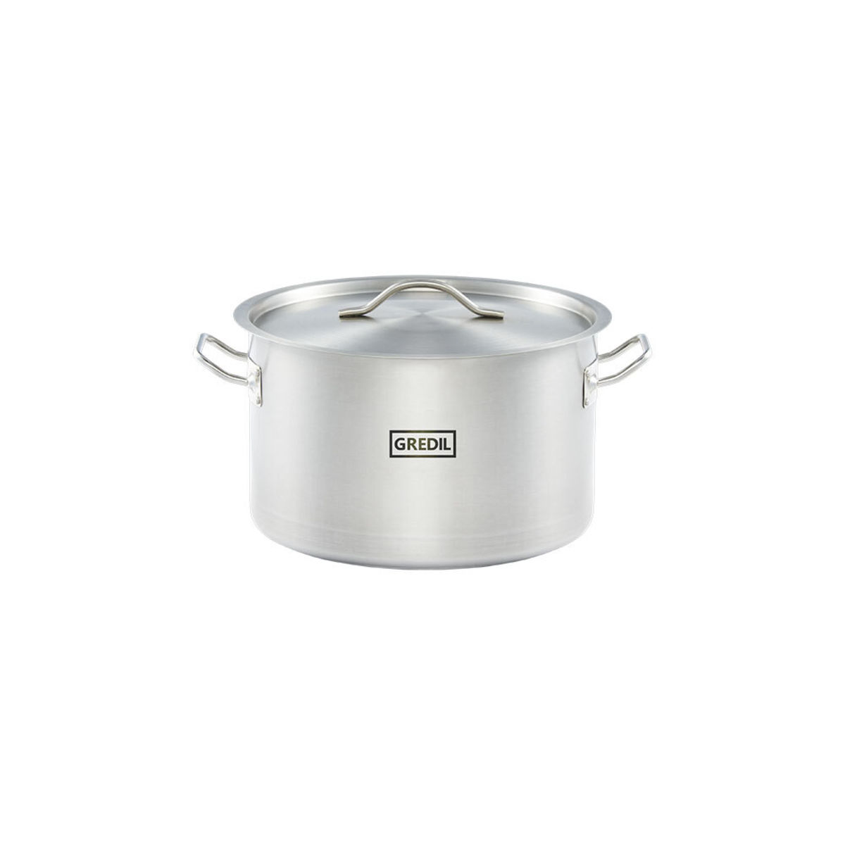 Gredil Suppentopf mittelhohe Form Serie ECO, inkl. Deckel 11.1 l, 28x18 cm (ØxH); silber