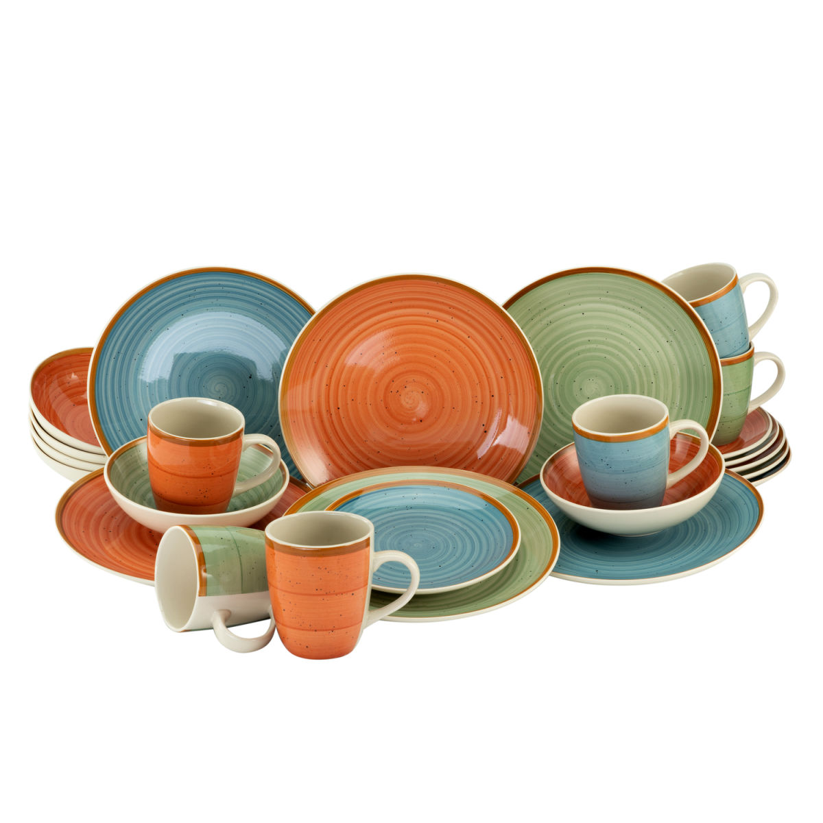 CreaTable Country - Kombiservice 24-tlg mehrfarbig