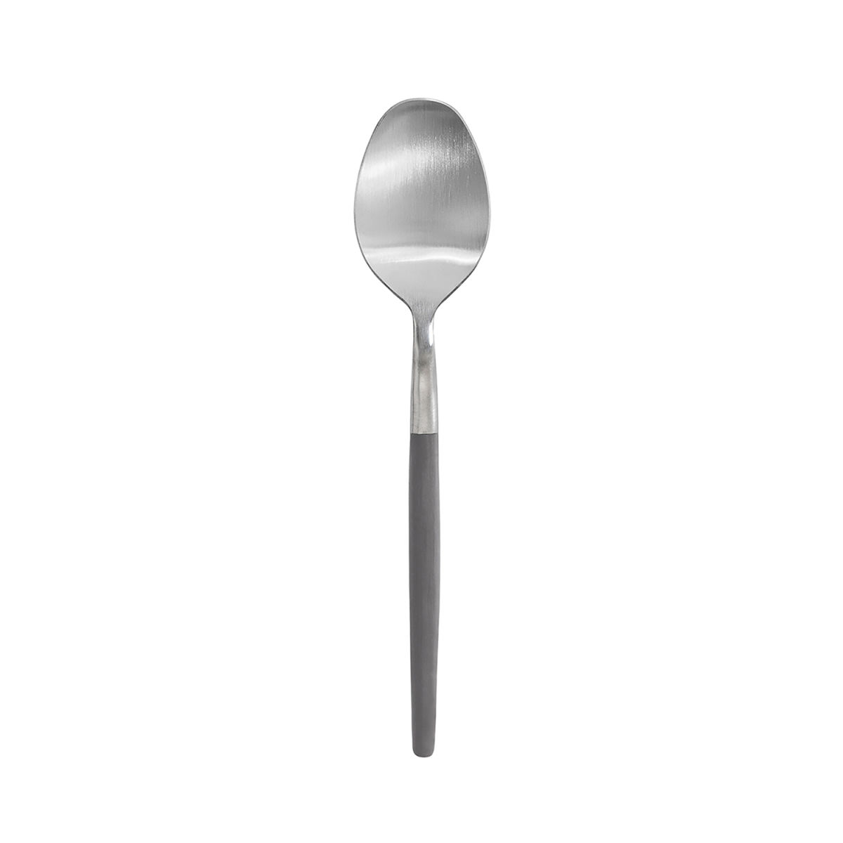 blomus Löffel -MAXIME- 20 cm (L); silber, Griff dunkelgrau