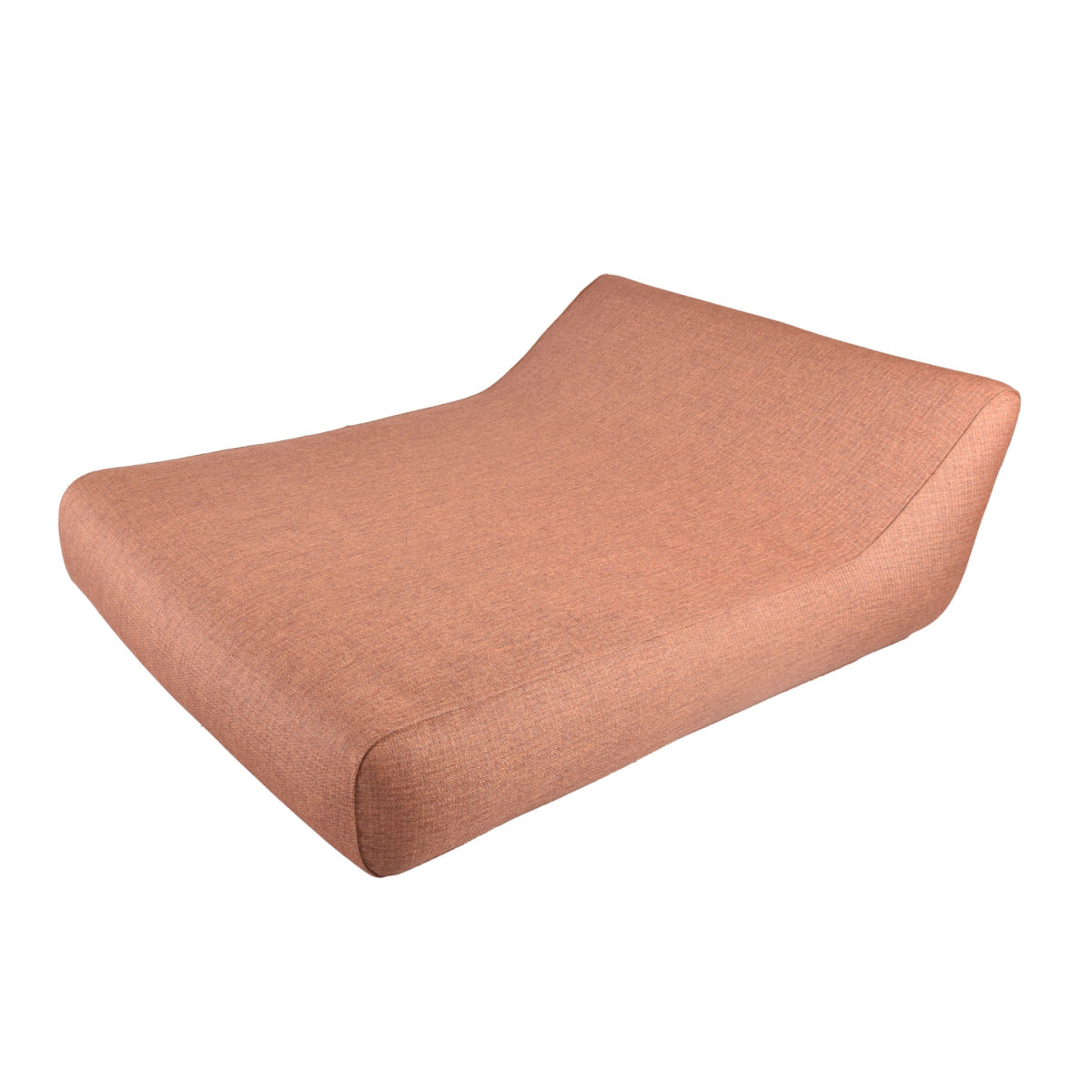Barths Aufblasbare Doppelliege Vivero mit hoher Rückenlehne 180x140x62 cm (LxBxH); terrakotta