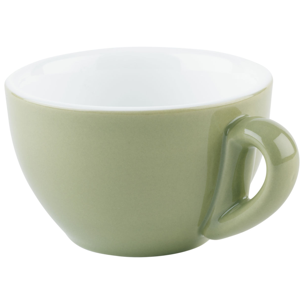 APS Kaffeetasse SNUG, Porzellan 200 ml, 9.5x9.5x6 cm (LxBxH); grün; 6 Stück / Pack
