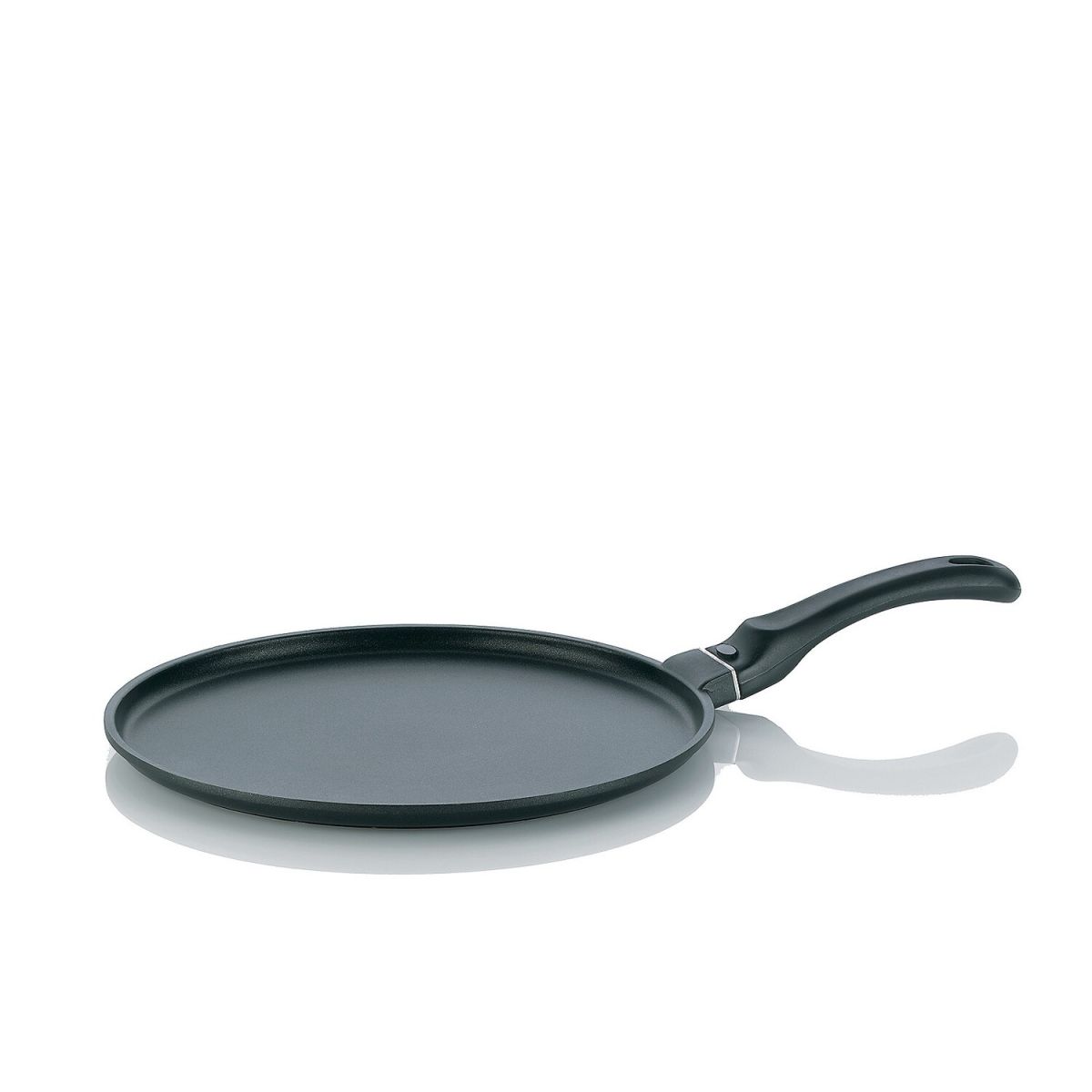 kela Crêpe-Pfanne Kerros Aluguss 47x28x1.5 cm (BxØxH); schwarz; rund