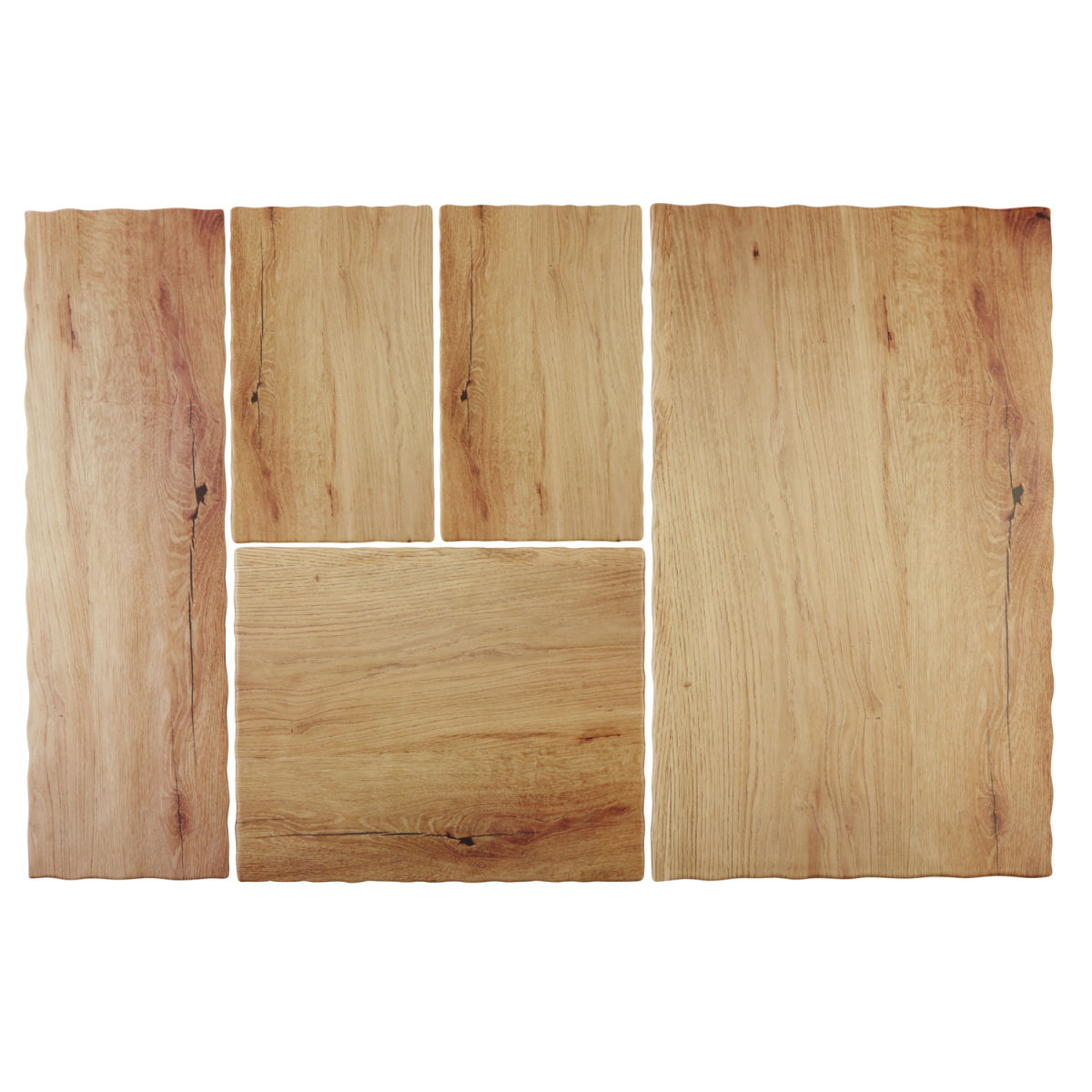 APS GN 2/4 Tablett OAK LIGHT, Melamin GN 1/1, 53x32.5x1.5 cm (LxBxH); braun; rechteckig