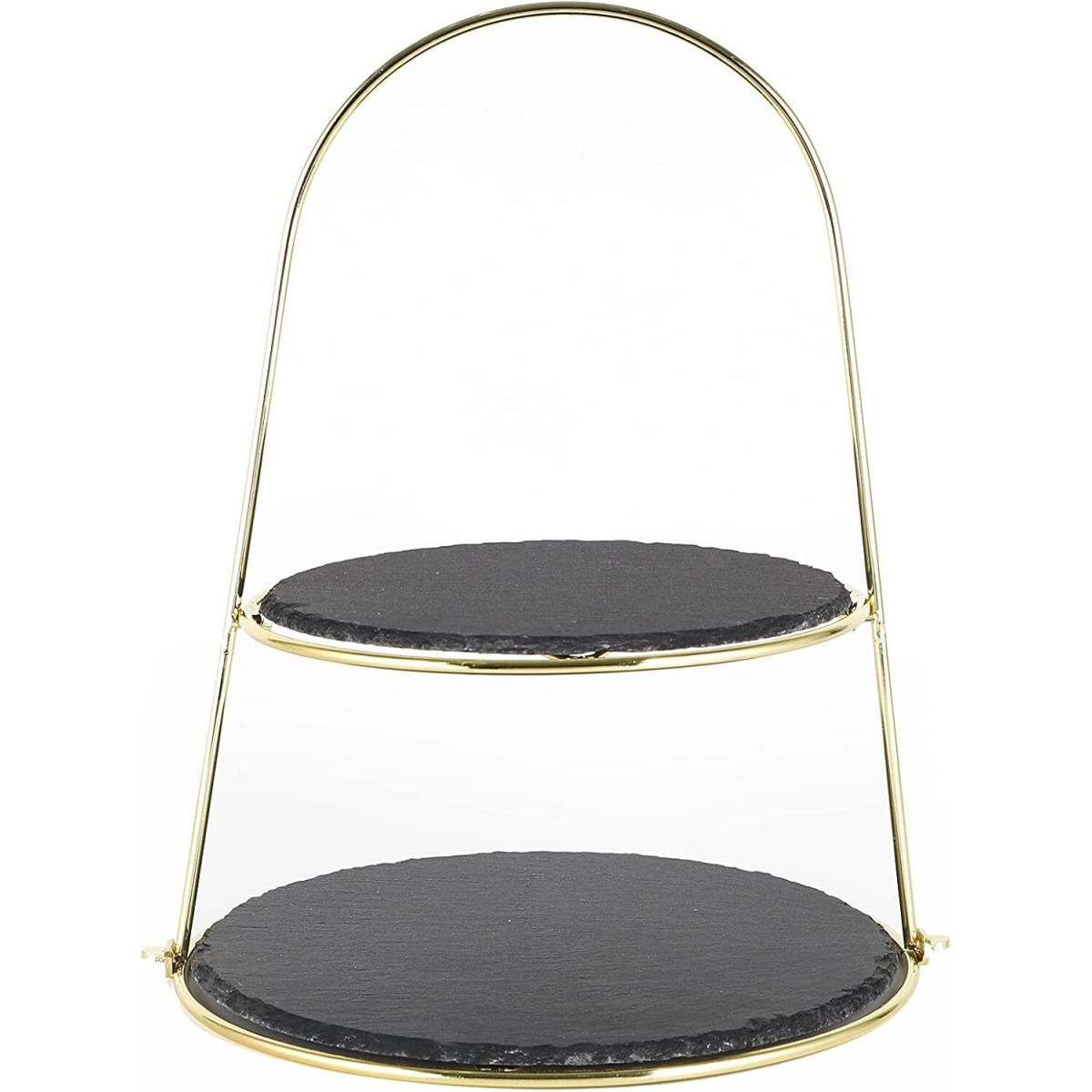 ECHTWERK Etagere Bügelgriff 29x40x40 cm (BxHxT); gold; rund