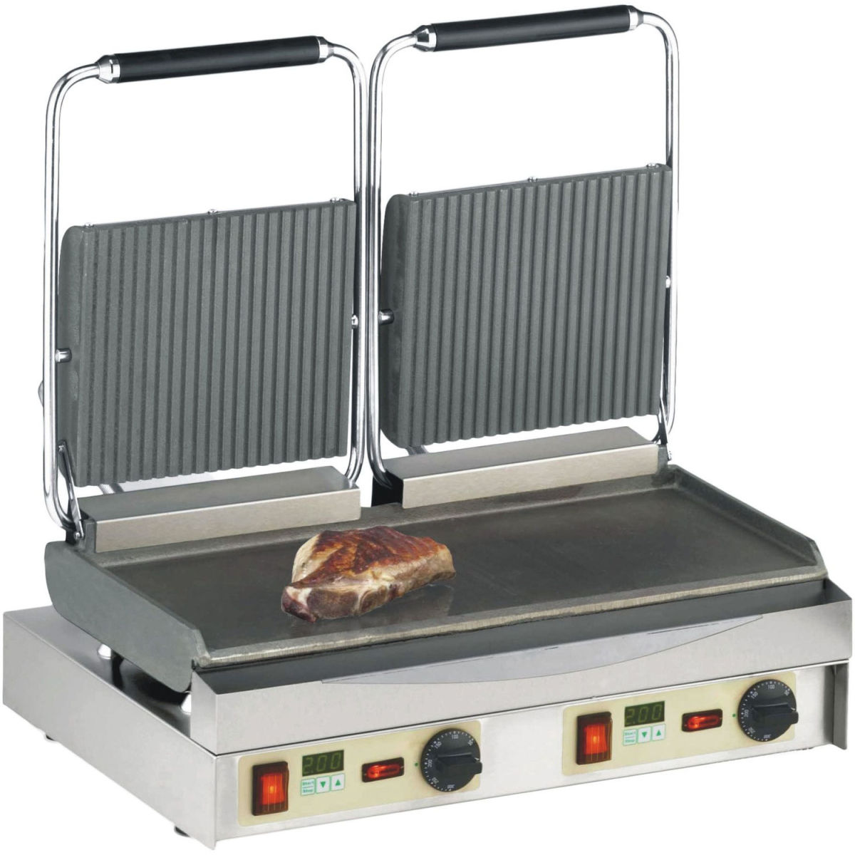 Neumärker Kamtschatka-Grill 58.5x40x59 cm (BxTxH); silber