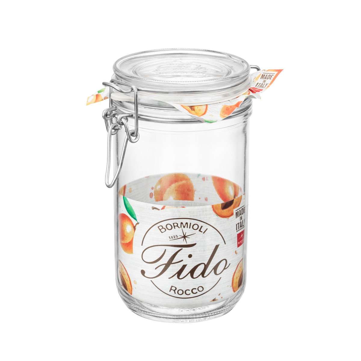 Barattolo Fido 0,75 L rotondo Bormioli Rocco; 750 ml, 17 cm (H); trasparente; 6 pz. / Pacco