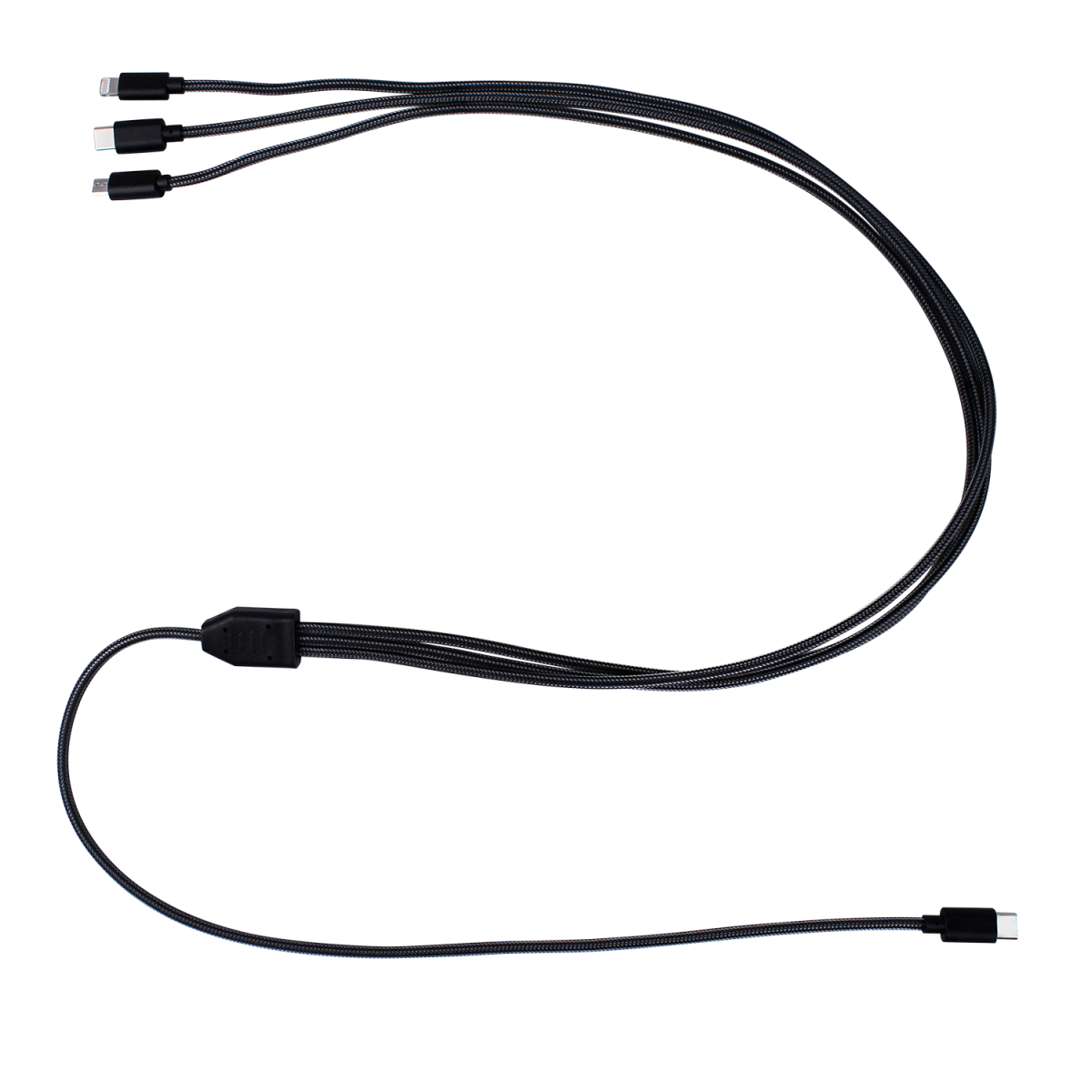 akkut Ersatzkabel 3in1 für SAFE 8 (Power Delivery USB Type-C); 100x1x1 cm (LxBxH); schwarz