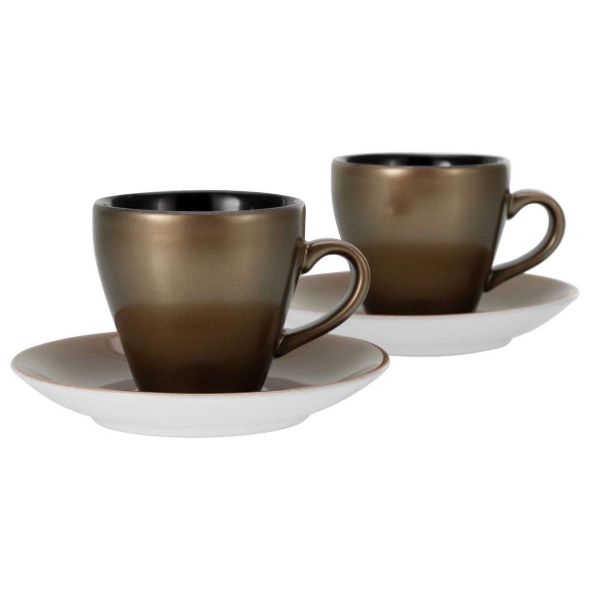 CreaTable Golden Days - Espressoset 4-tlg schwarz