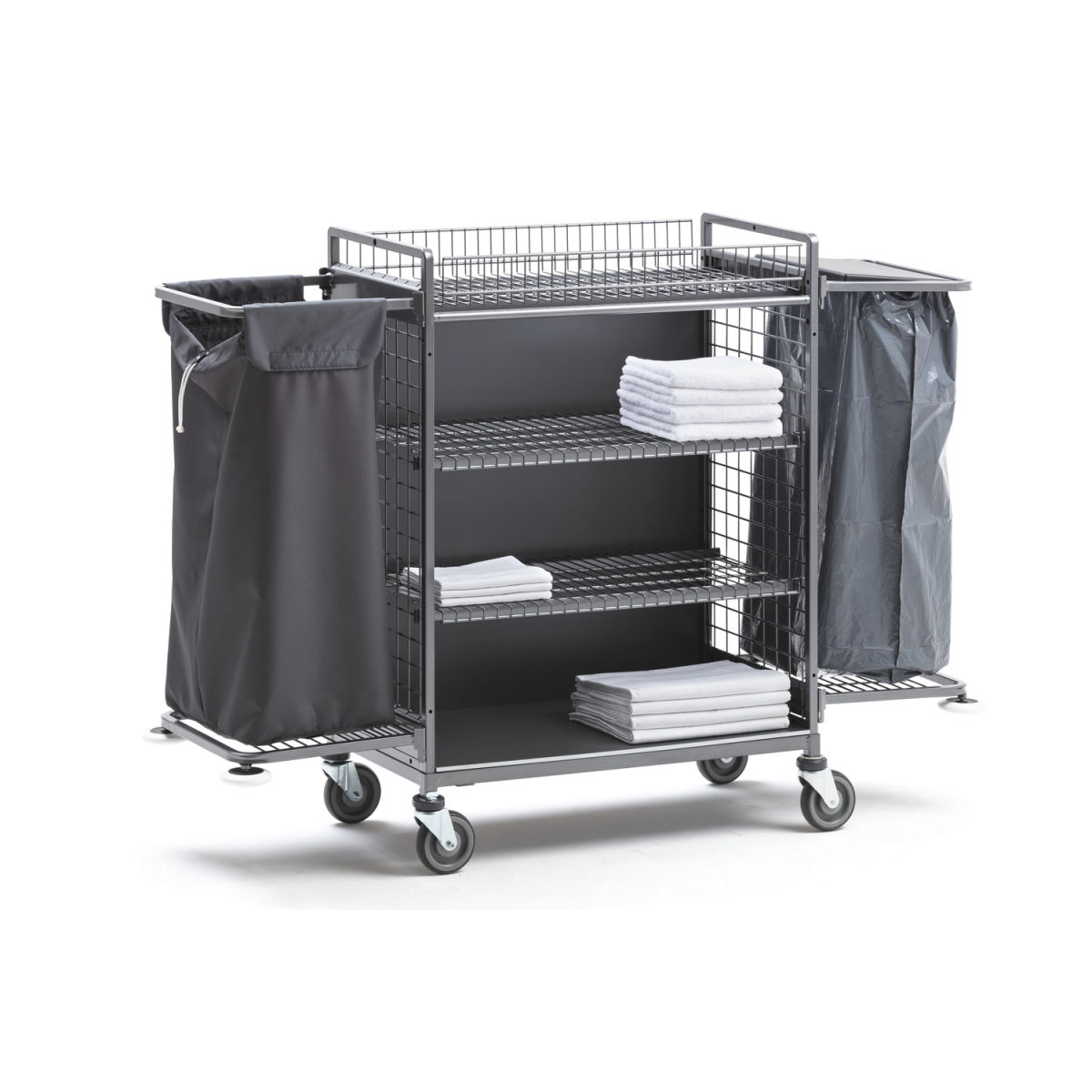 Wanzl Housekeepingwagen Tantum 9 85.3x50.5x123.1 cm (LxBxH); schwarz