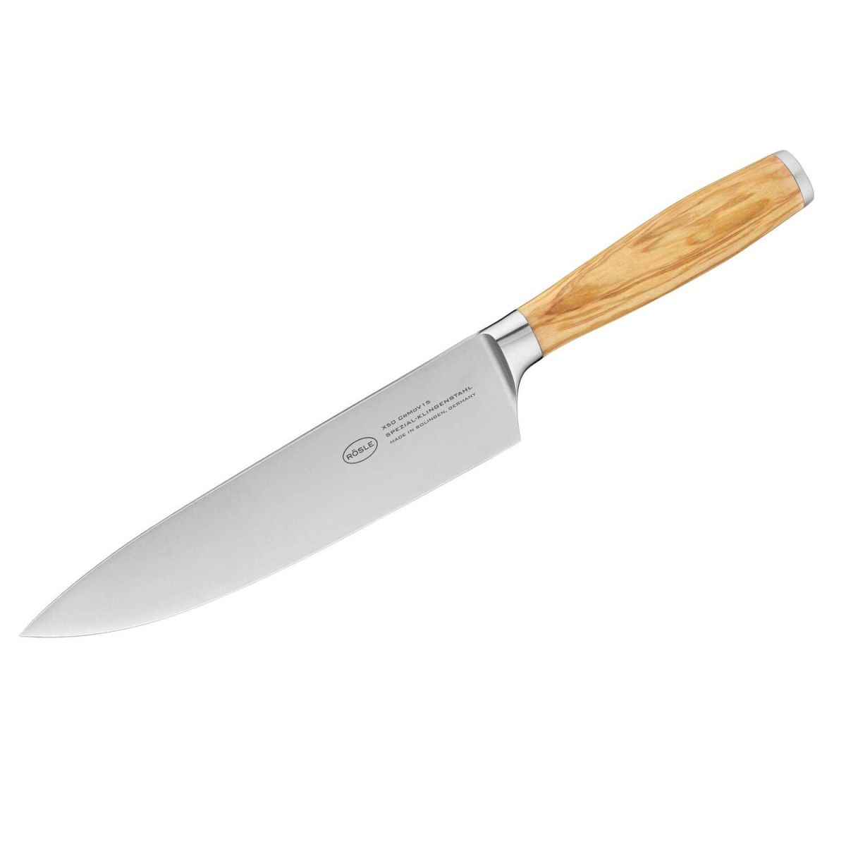 RÖSLE Kochmesser 20 cm Klingenlänge 20 cm, 34.5 cm (L); silber/braun