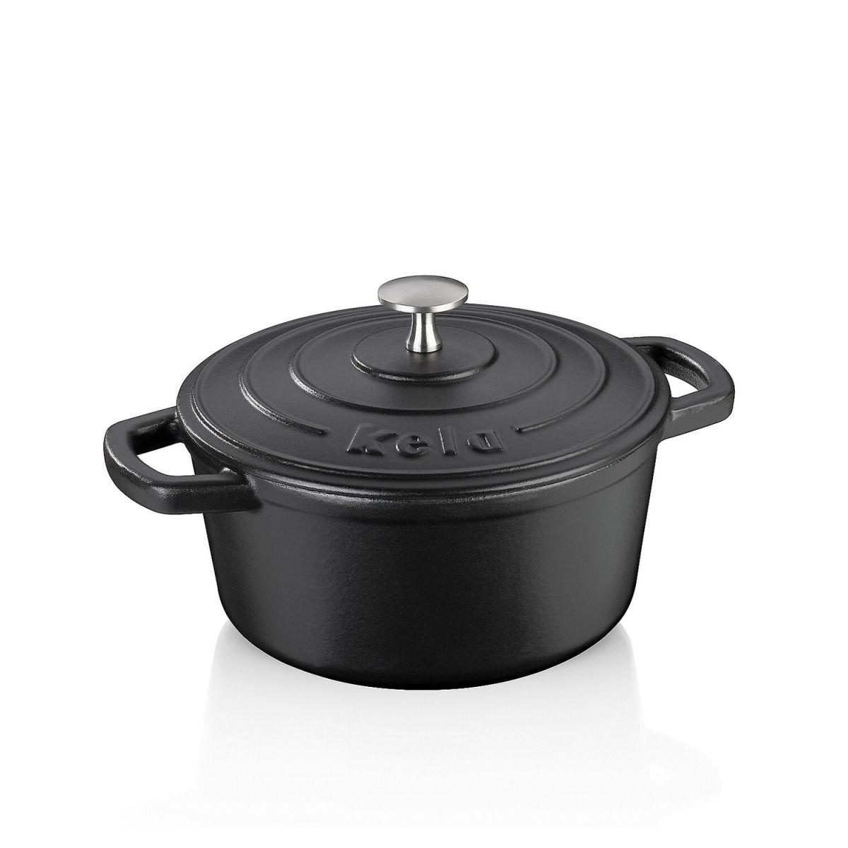 kela Bräter Calido Gusseisen Rund 2.5 l, 21x10 cm (ØxH); schwarz; rund