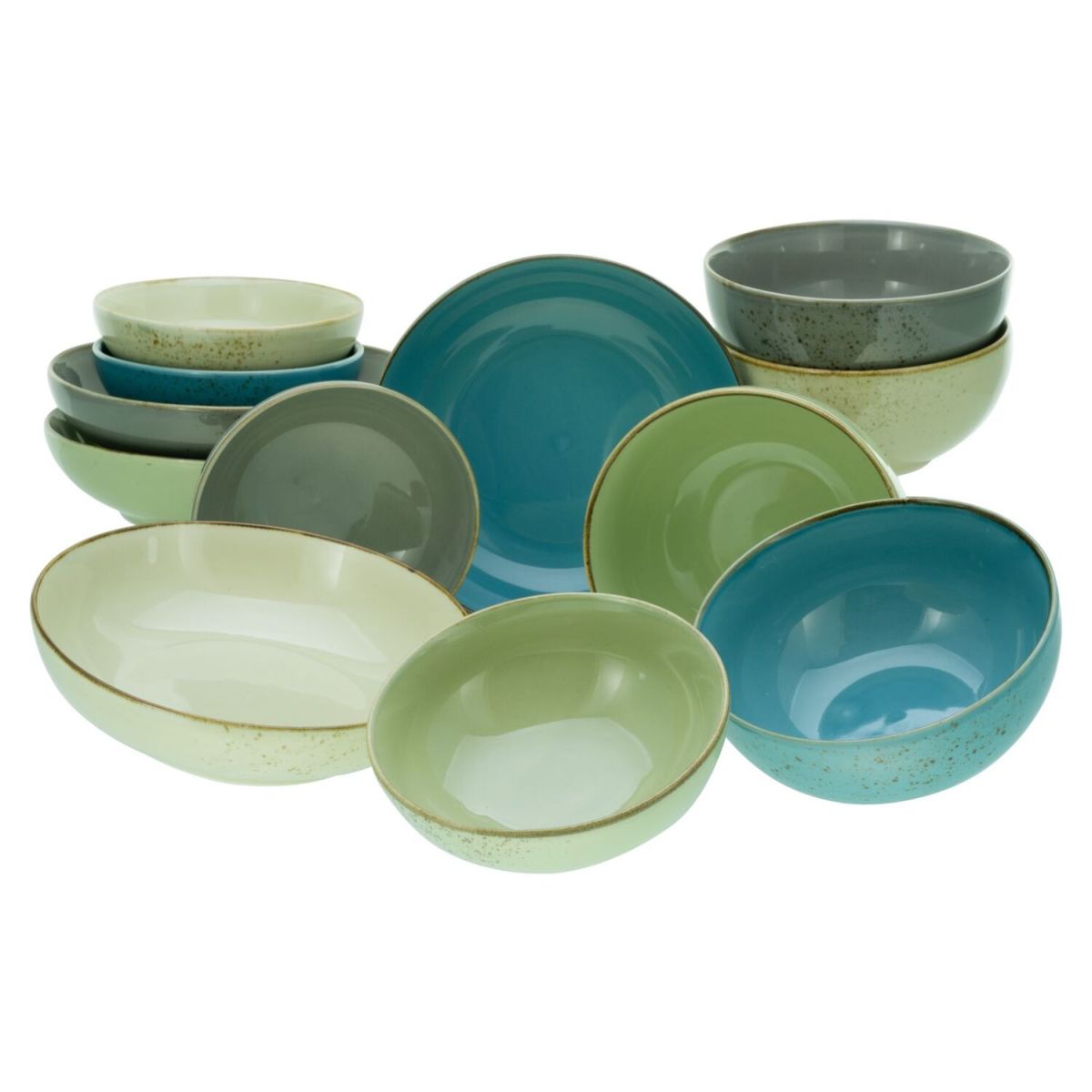 CreaTable Nature Collection - Bowl Set 12-tlg mehrfarbig