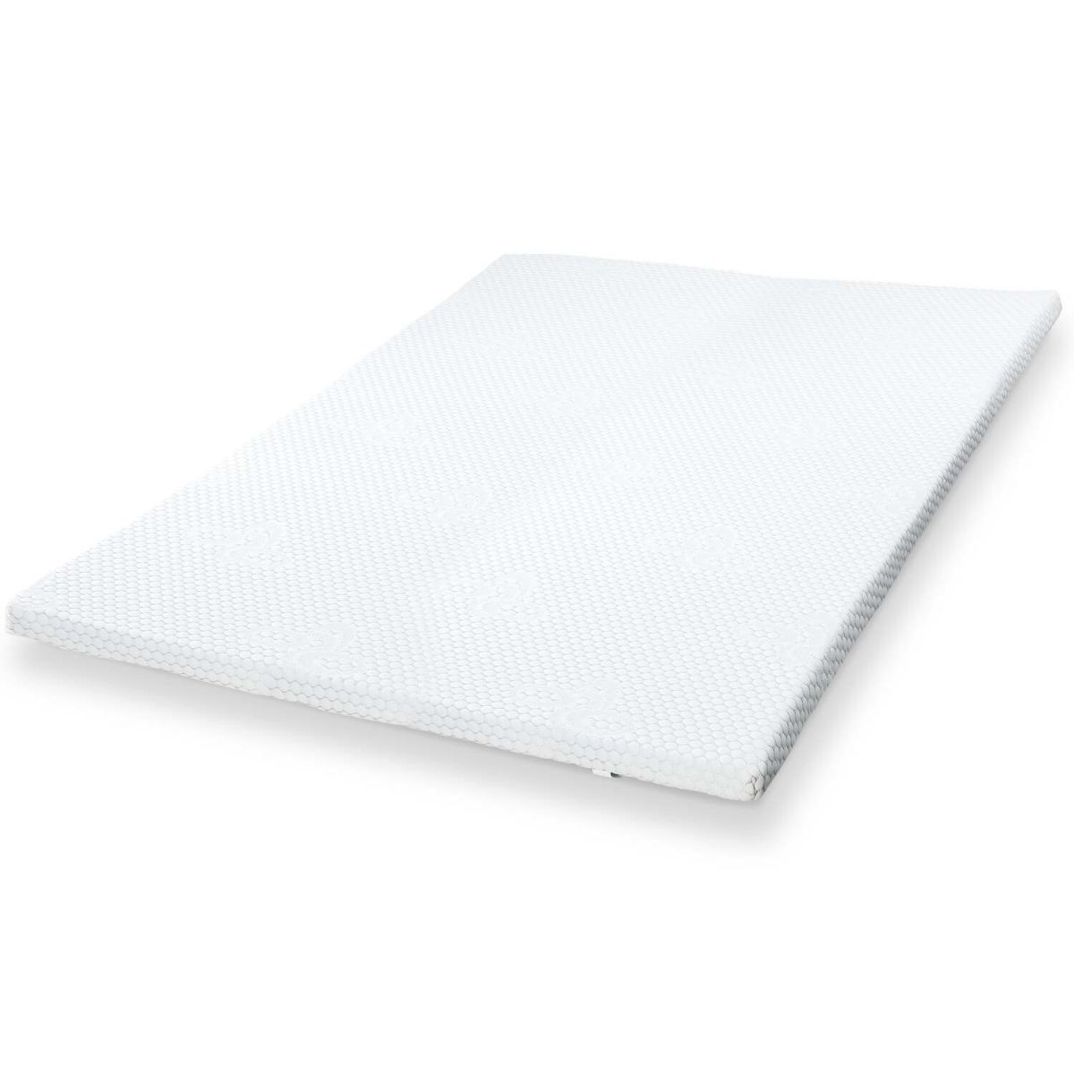 The White Stone Topper Memory Foam für Einzelbett; 120x200x6 cm (BxLxH); weiß; H2-medium