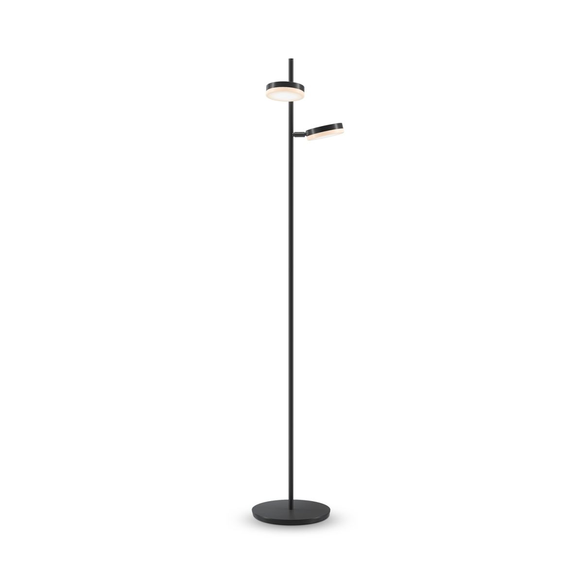Maytoni Stehleuchte Fad Schwarz, aus Metall, LED, 1000lm, 3000K 28.3x25x145 cm (LxBxH); schwarz; Gestell schwarz