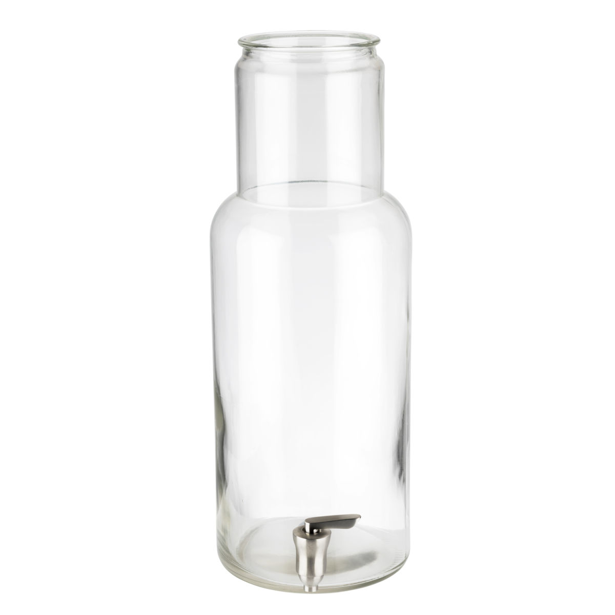 APS Glas inklusive Zapfhahn 17x21x17x46 cm (LxBxØxH); transparent
