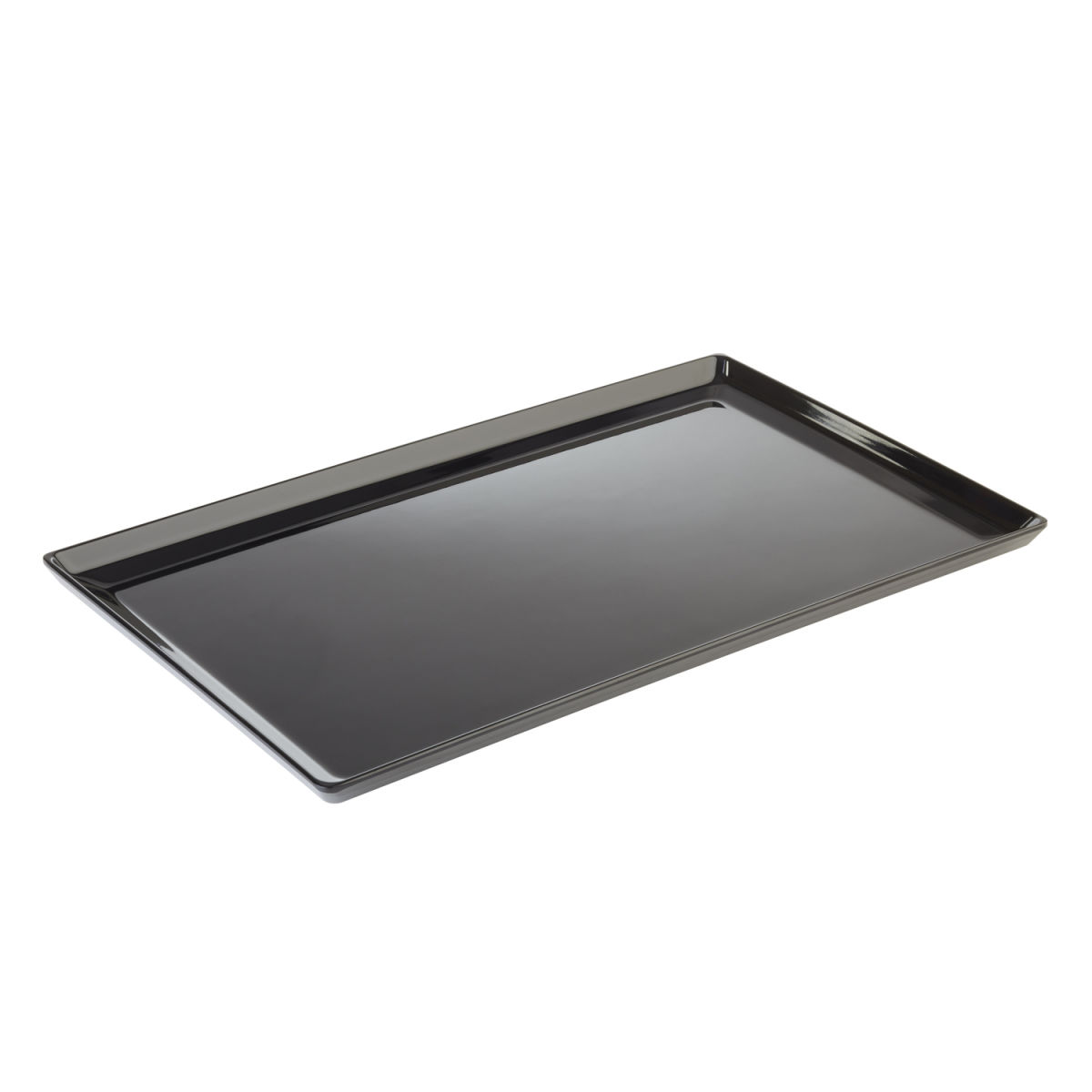 APS Tablett GN 1/1 FLOAT, Melamin GN 1/1, 53x32.5x3 cm (LxBxH); schwarz; rechteckig