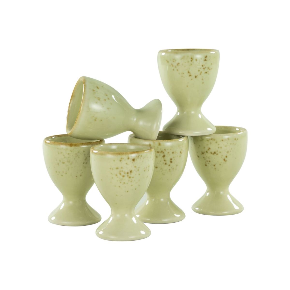 CreaTable Nature Collection - Eierbecher 6-tlg 5.5x7 cm (ØxH); creme; rund; 6 Stück / Pack