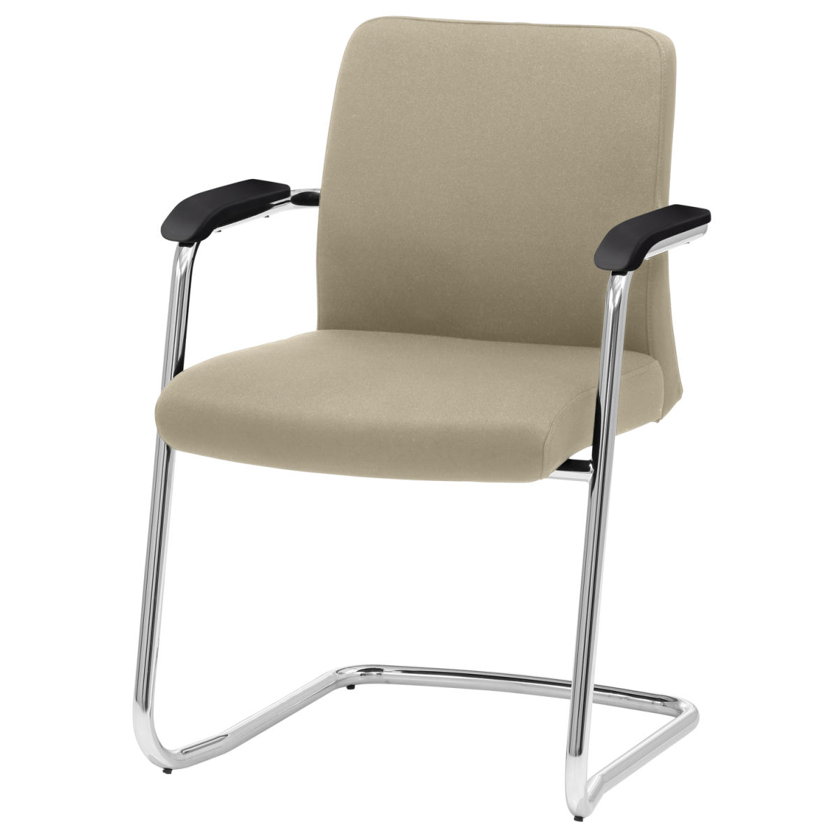 Mayer Sitzmöbel Konferenzstuhl Besucherstuhl Freischwinger 60.5x58x86 cm (BxTxH); Sitz taupe