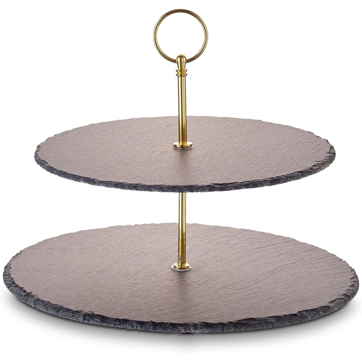 ECHTWERK Etagere runder Griff 30x40x40 cm (BxHxT); gold; rund