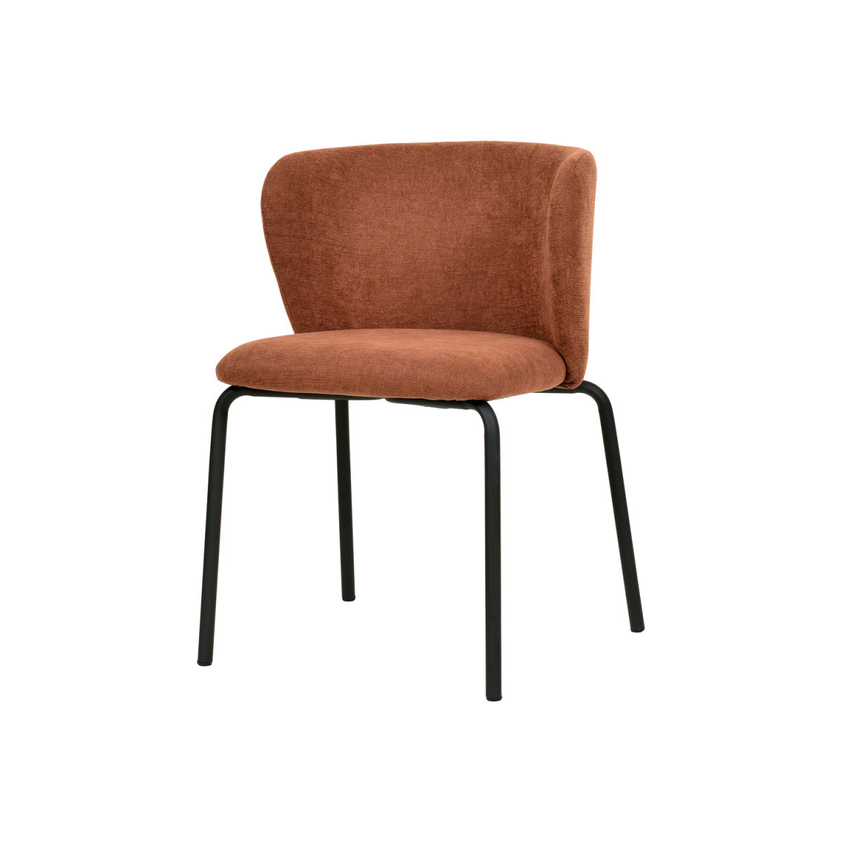 Feros Stapelstuhl Break mit Bezug 54.5x52.5x75 cm (BxTxH); braun; 2 Stück / Pack