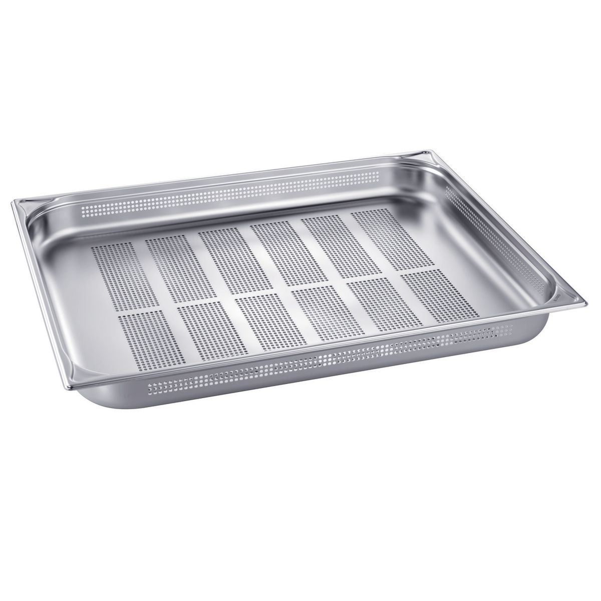 B.PRO GN-Behälter GN 2/1 gelocht GN 2/1, 18.4 l, 65x53x6.5 cm (LxBxT); grau
