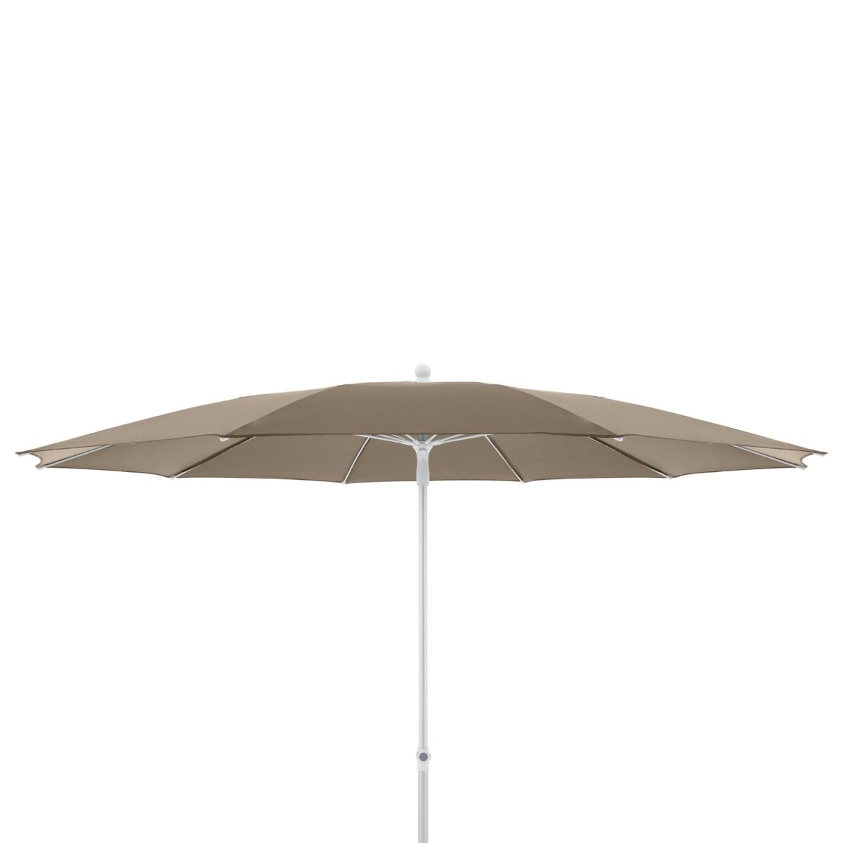 Doppler Gastro Sonnenschirm Fiberglas; 300x265 cm (ØxH); greige