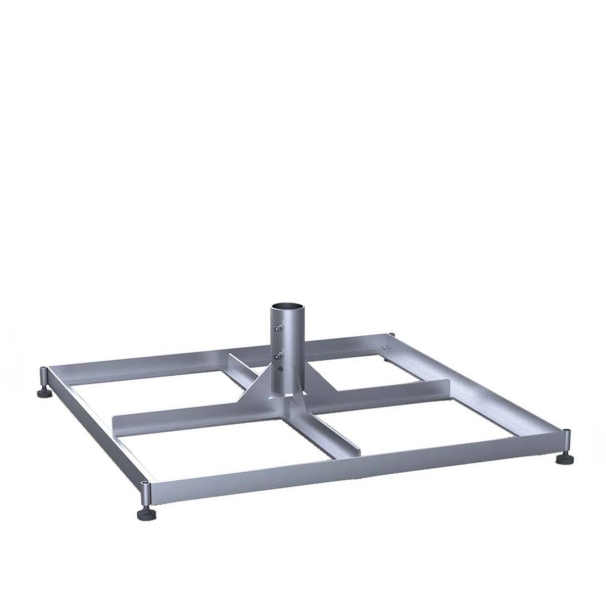 May Standrahmen mit Schrägausgleich SZ203, ohne Platten 103x103x37 cm (LxBxH); grau