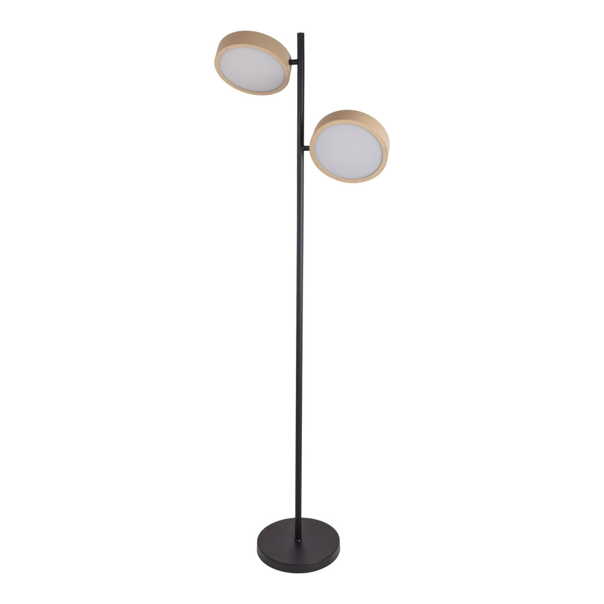 NÄVE Leuchten LED Stehleuchte TESSA 53x28x165x28 cm (LxBxHxØ); beige/schwarz; Gestell schwarz